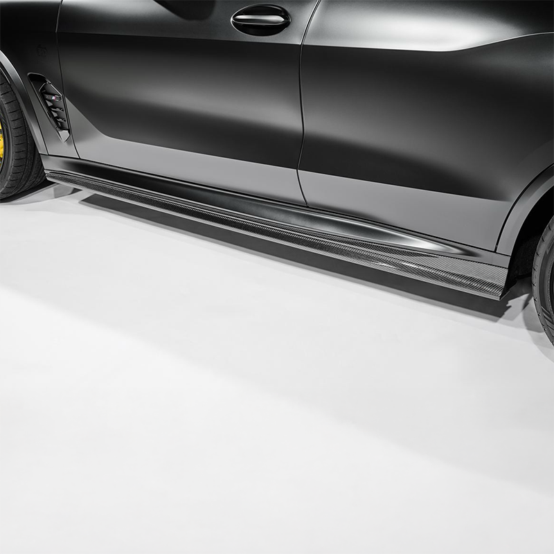 3D Design Style Carbon Fiber Side Skirts - Compatible with BMW X5M LCI (F95) - Twenty Two Tuning Side Skirts