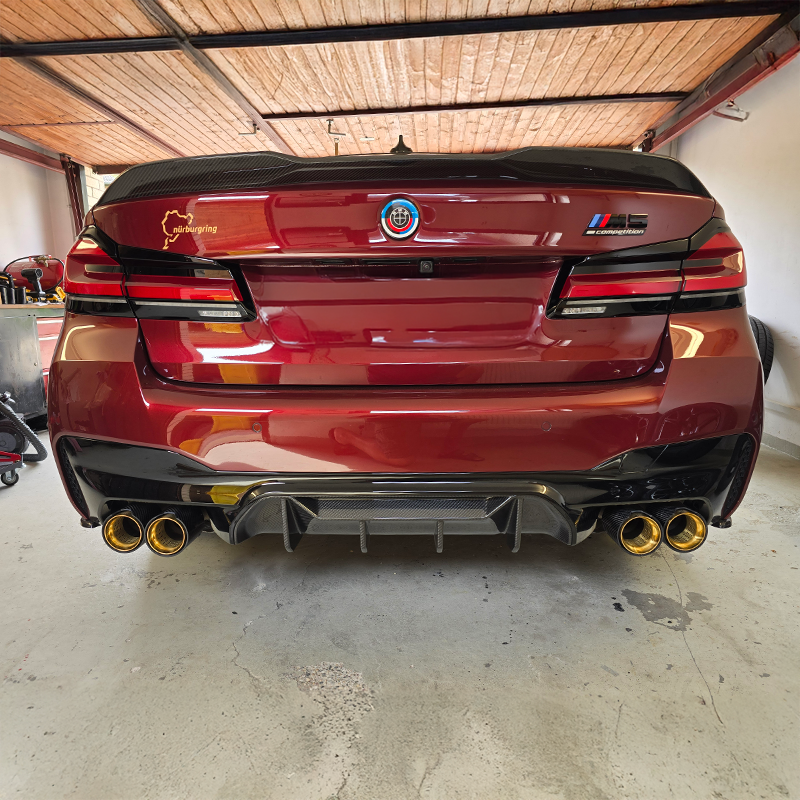 Embouts d'échappement en fibre de carbone TTT - Compatibles avec BMW M5 (F90)