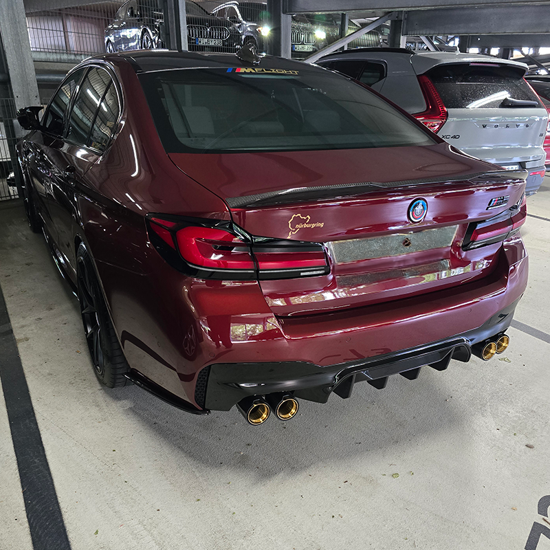 Embouts d'échappement en fibre de carbone TTT - Compatibles avec BMW M5 (F90)