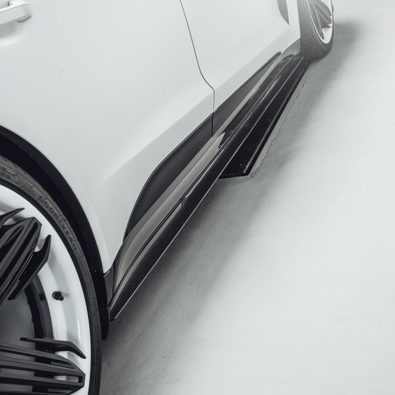 Future Design Carbon Fibre Side Skirts Compatible With Audi E-Tron GT
