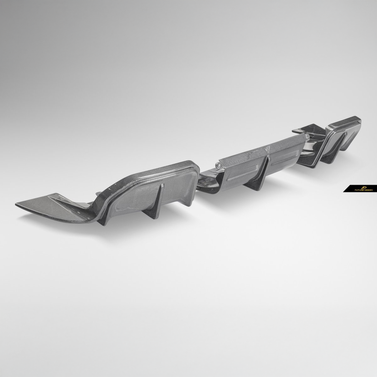 Future Design Carbon Fibre Rear Diffuser Compatible With Audi E-Tron GT