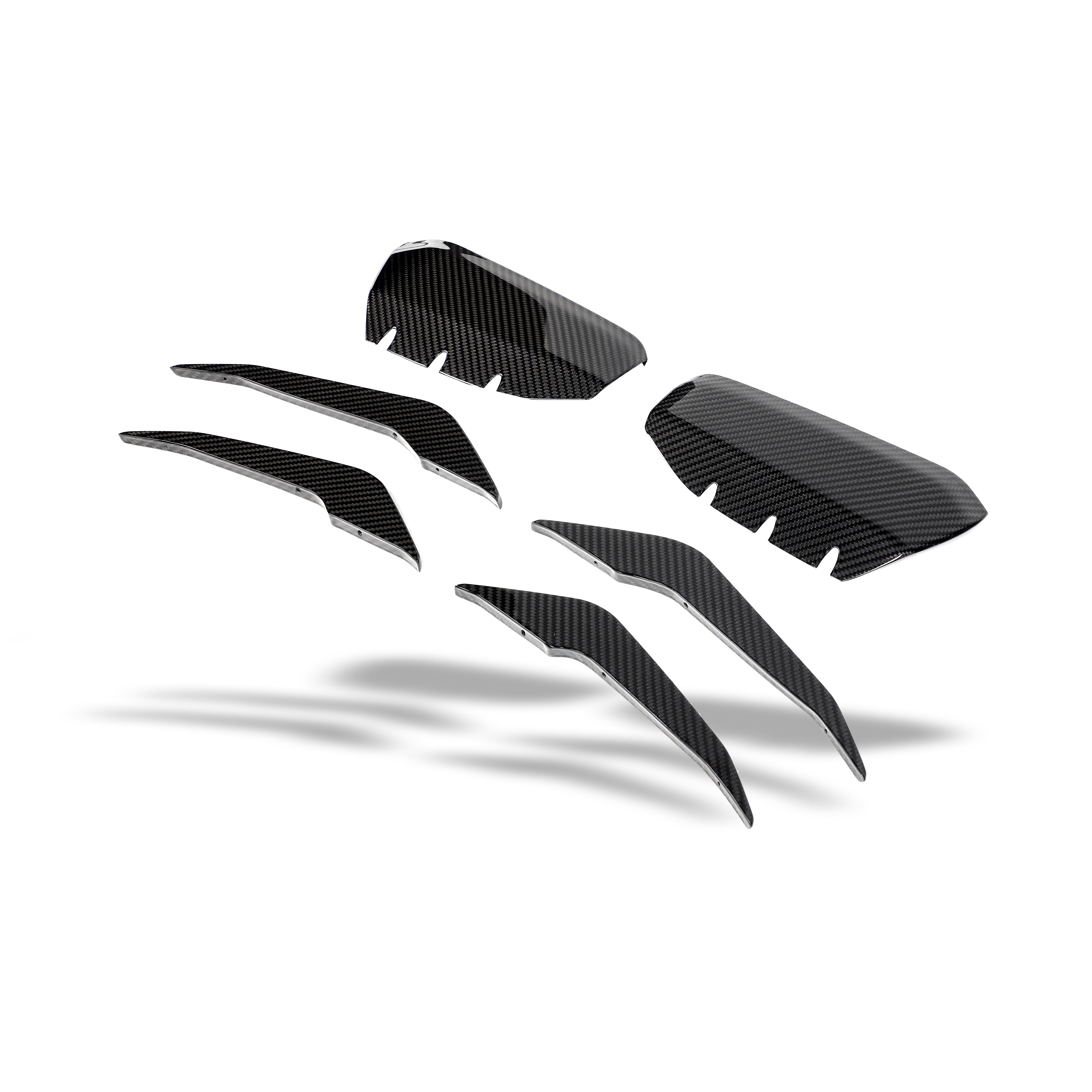 RevoZport Carbon Fiber Canards Compatible With Audi RS3 8Y Sportback