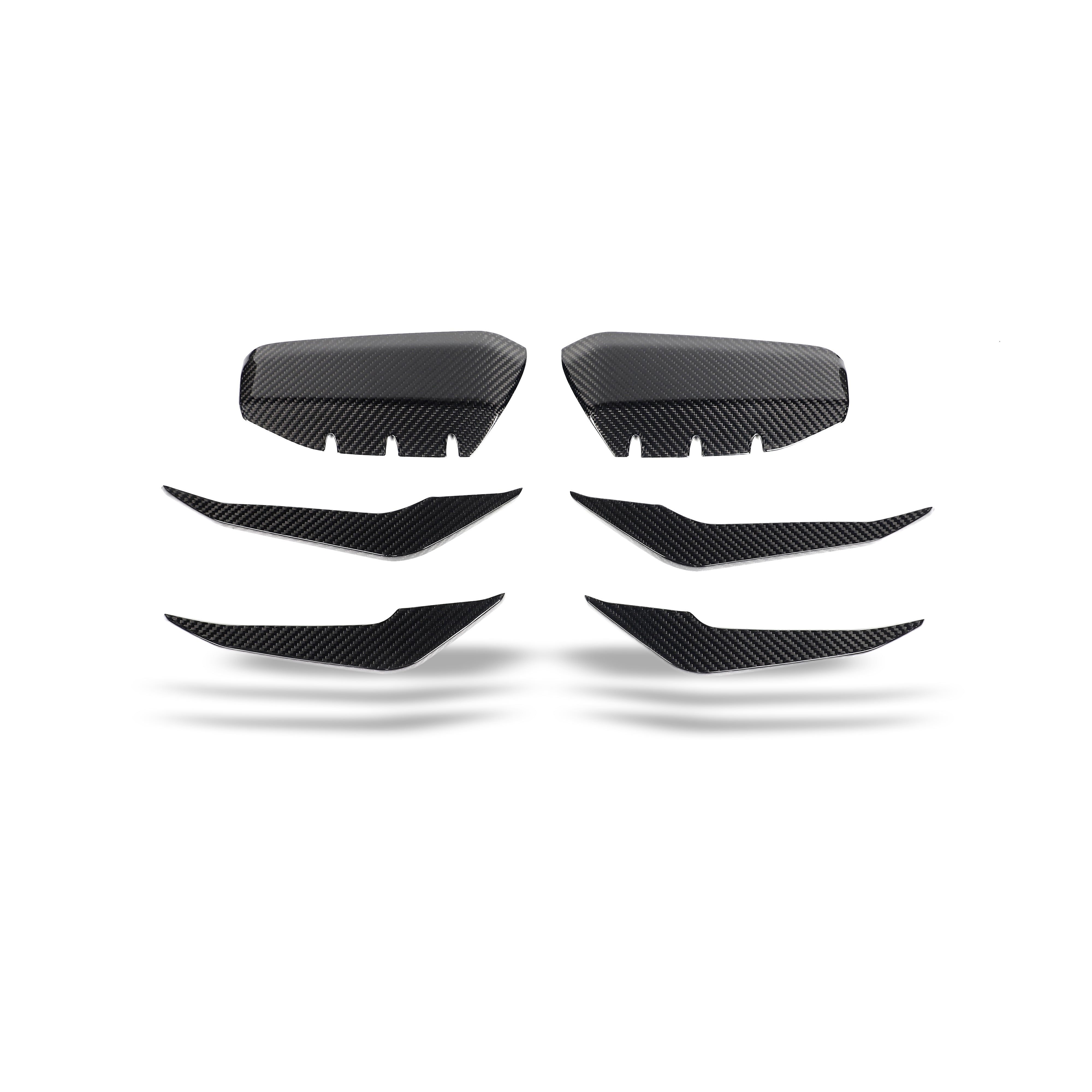 RevoZport Carbon Fiber Canards Compatible With Audi RS3 8Y Sportback