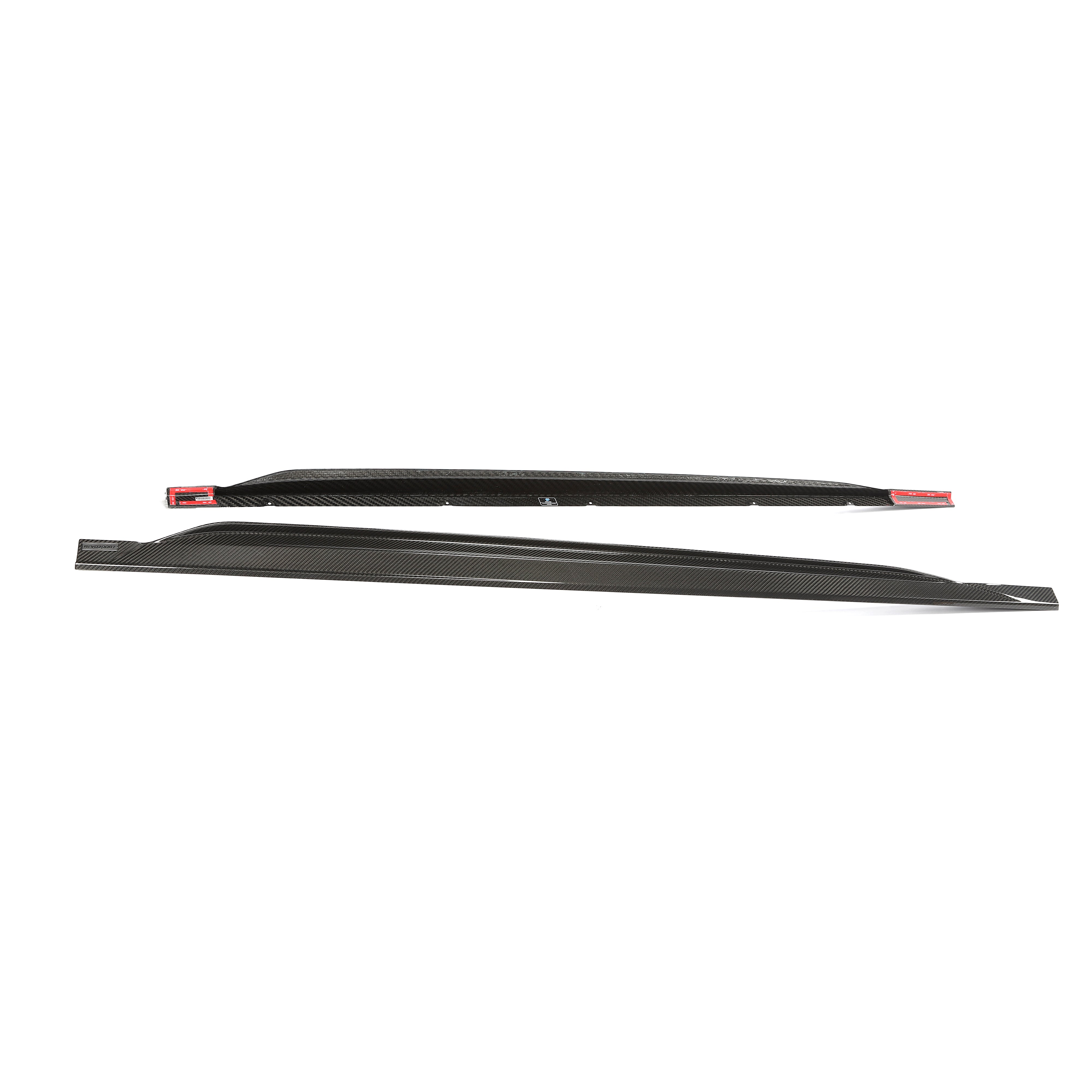 RevoZport Carbon Fiber Side Skirts Compatible With Audi RS3 8Y Limousine
