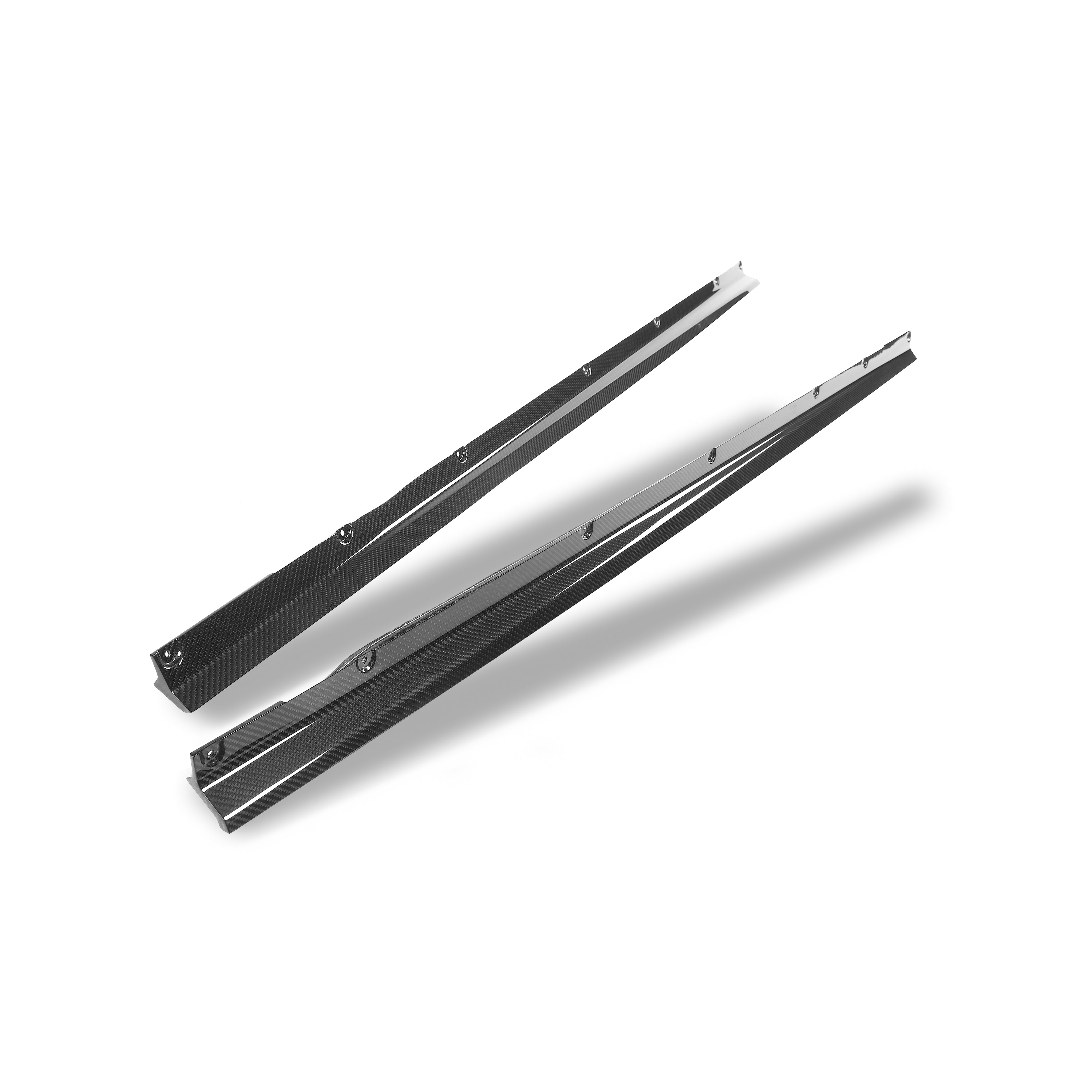 RevoZport Carbon Fiber Side Skirts Compatible With Audi RS3 8Y Limousine