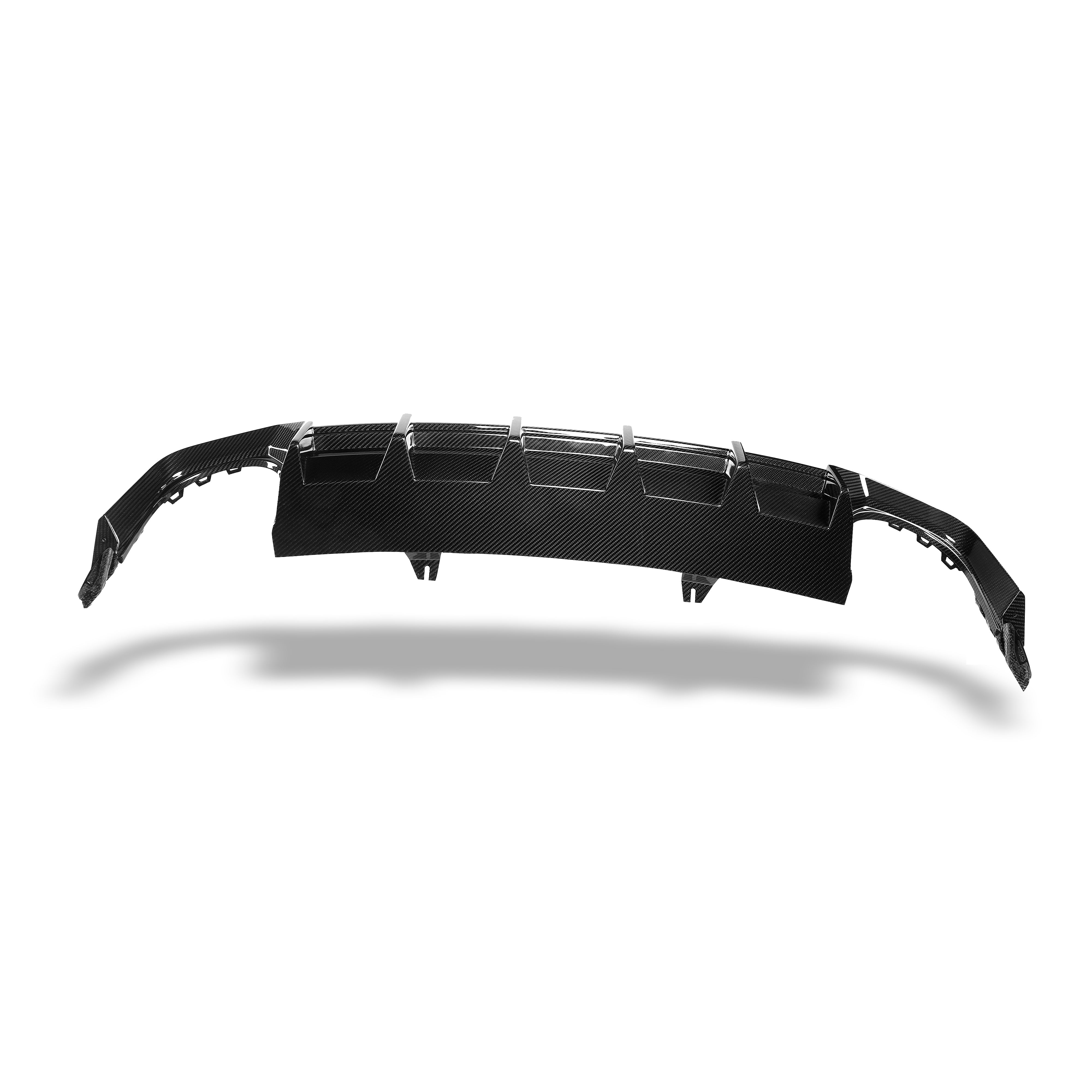 RevoZport Carbon Fiber Rear Diffuser Compatible With Audi RS4 B9.5 Facelift