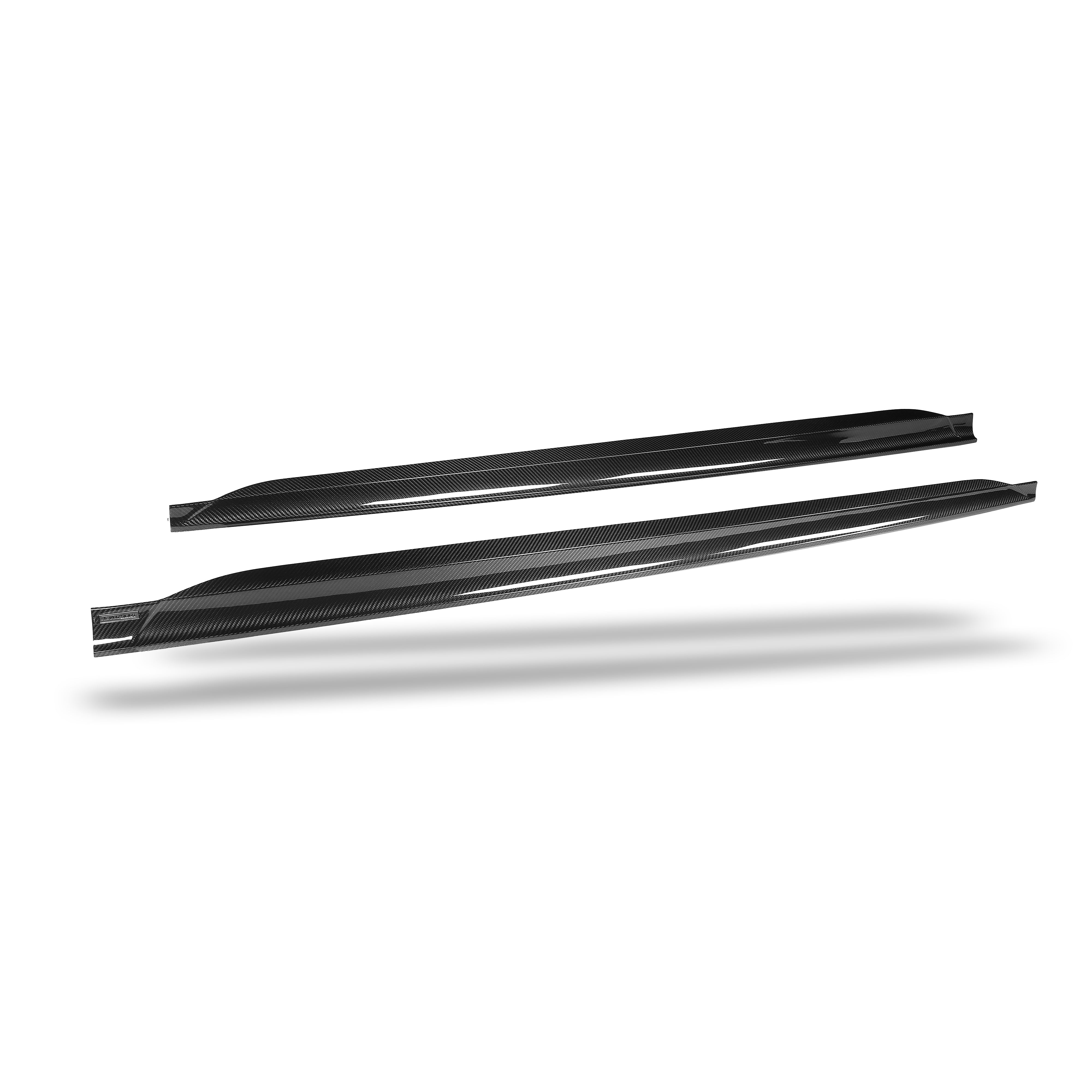RevoZport Carbon Fiber Side Skirts Compatible With Audi RS4 B9.5 Facelift