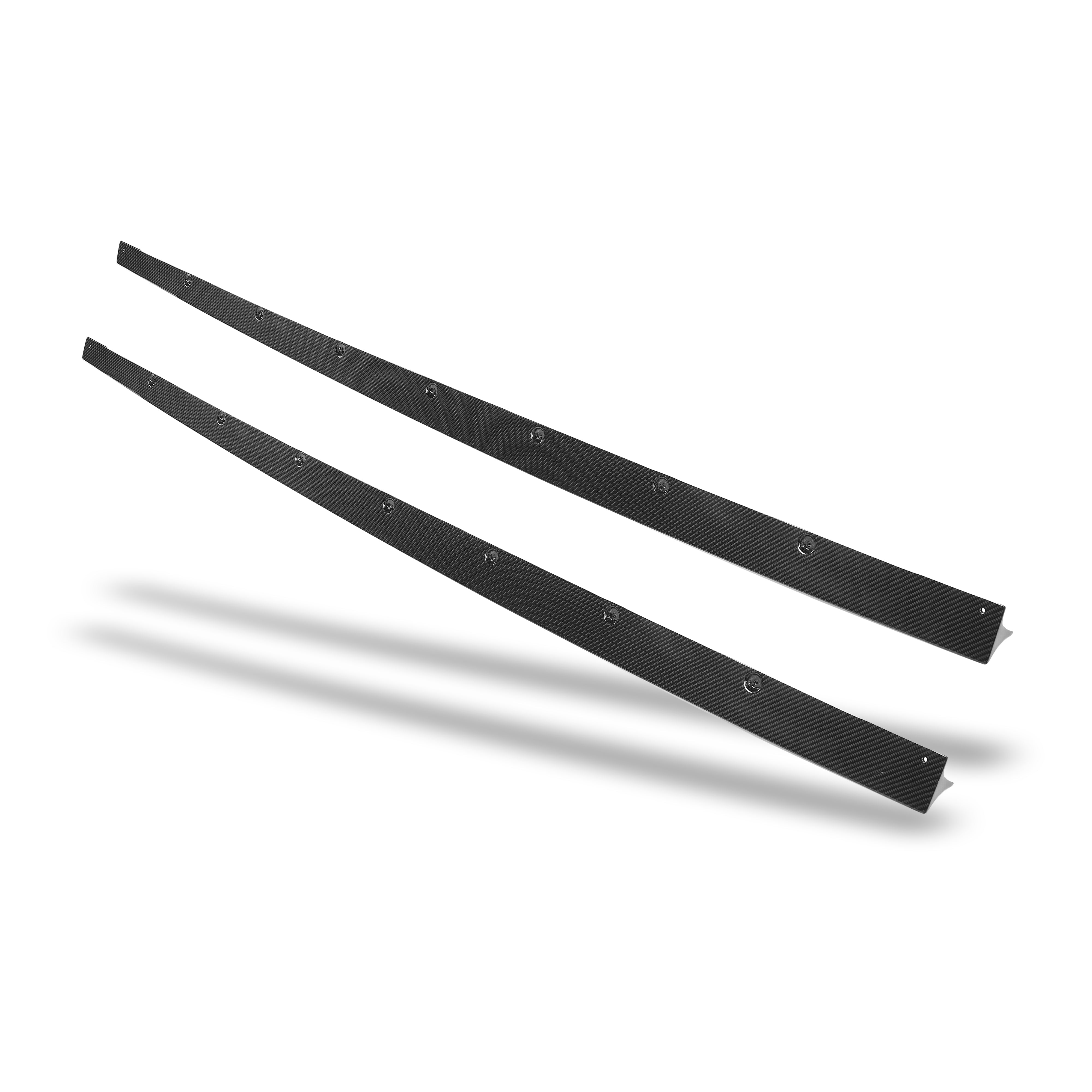 RevoZport Carbon Fiber Side Skirts Compatible With Audi RS4 B9.5 Facelift