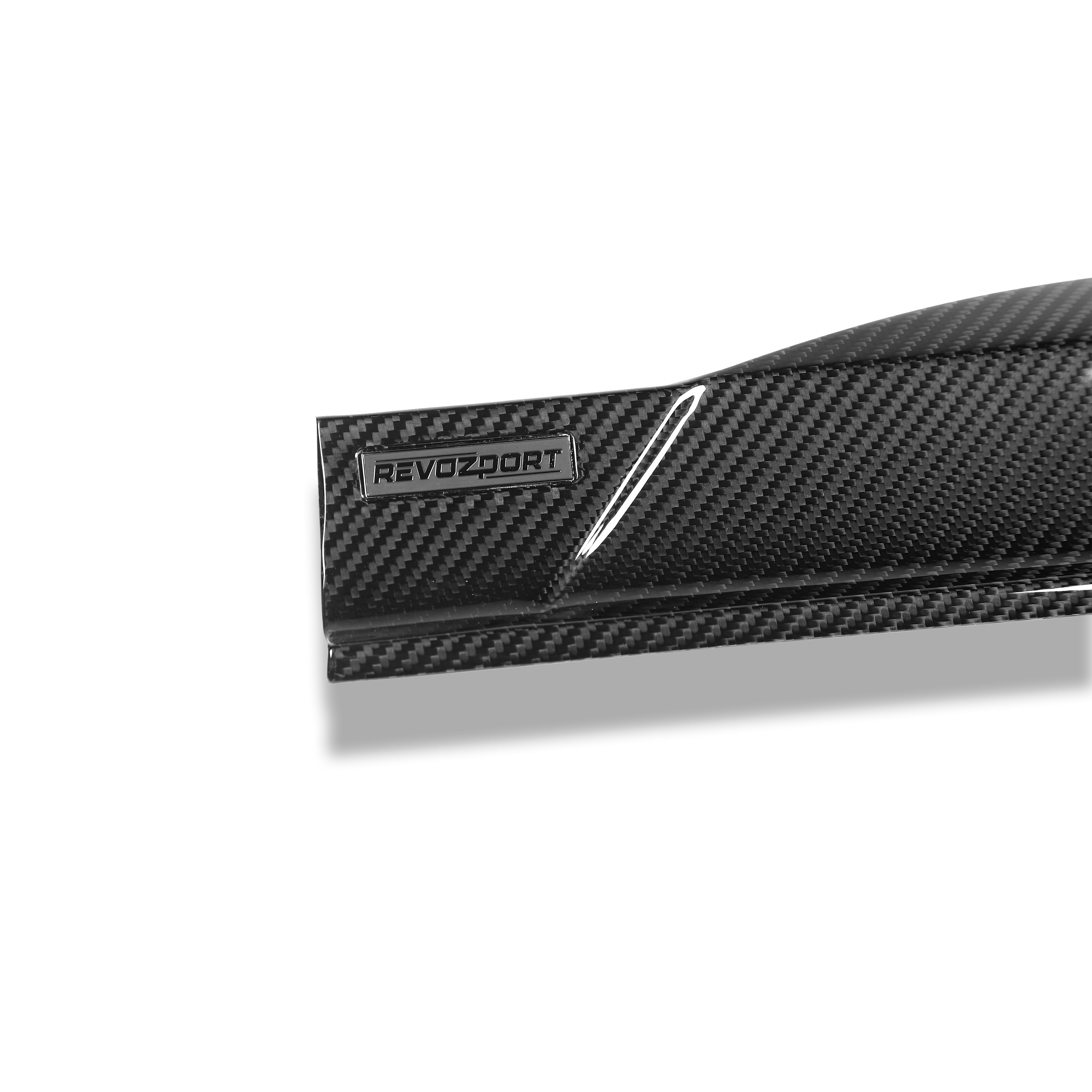 RevoZport Carbon Fiber Side Skirts Compatible With Audi RS4 B9.5 Facelift