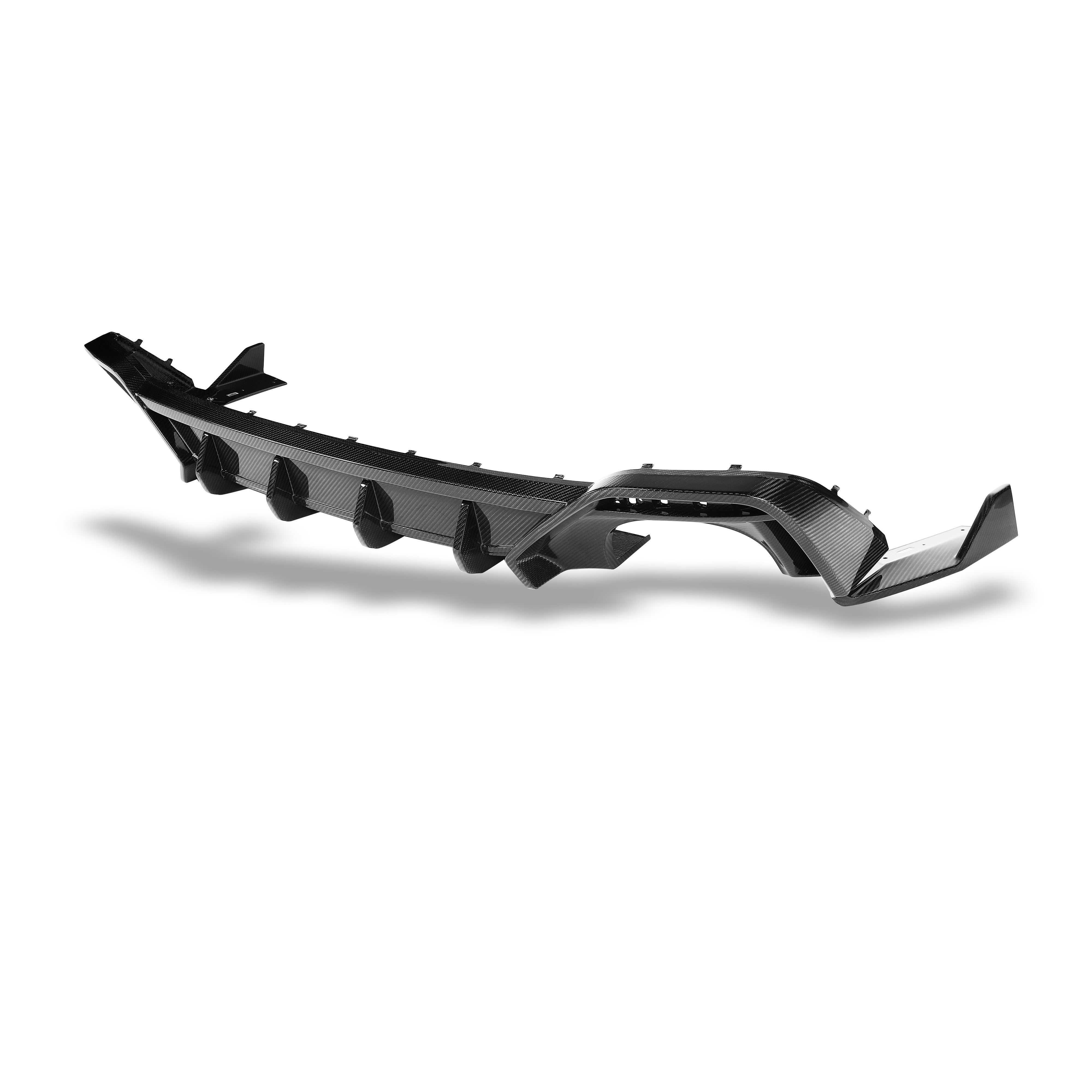 RevoZport Carbon Fiber Rear Diffuser Compatible With Audi RS5 B9.5 Facelift Sportback