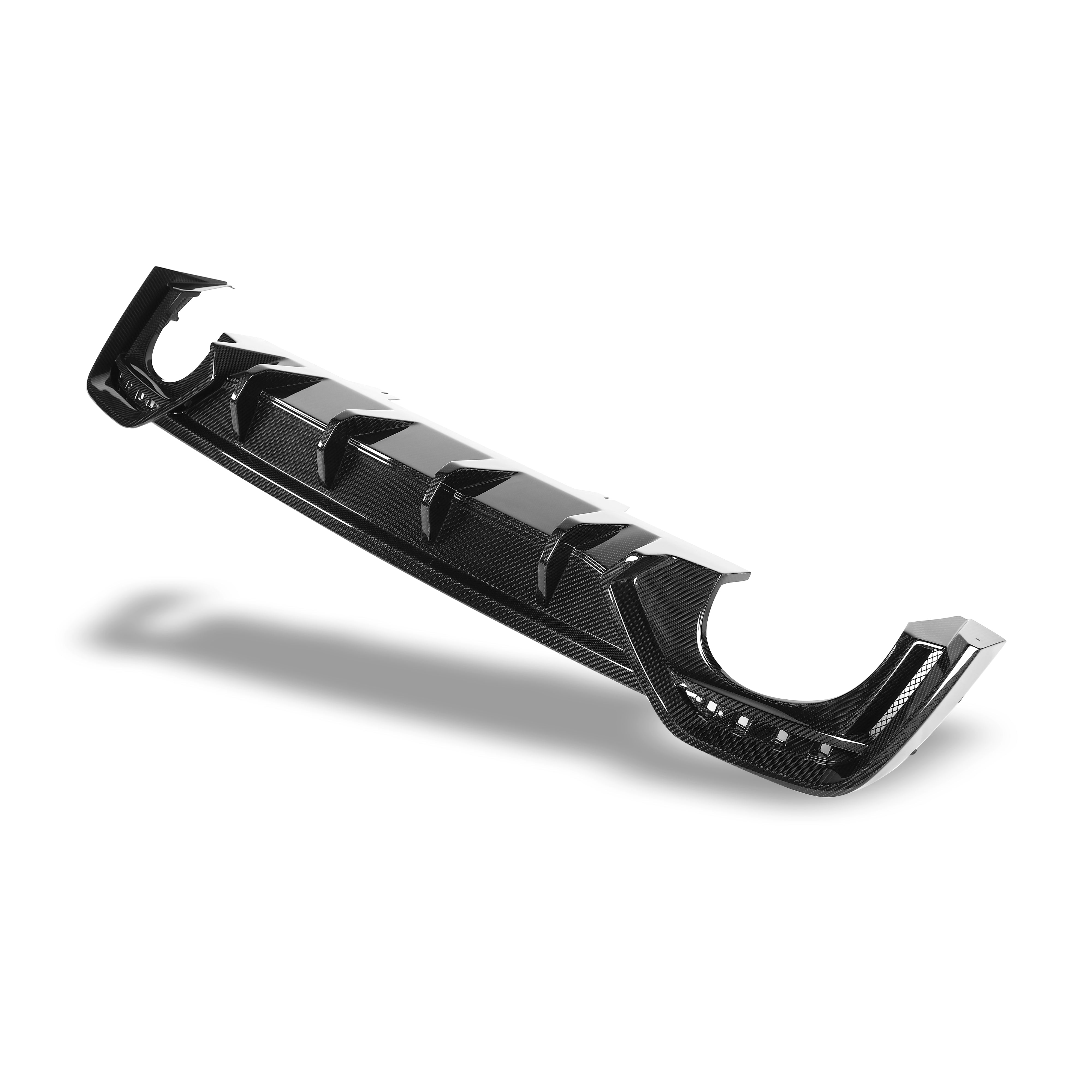 RevoZport Carbon Fiber Rear Diffuser Compatible With Audi RS5 B9.5 Facelift Sportback
