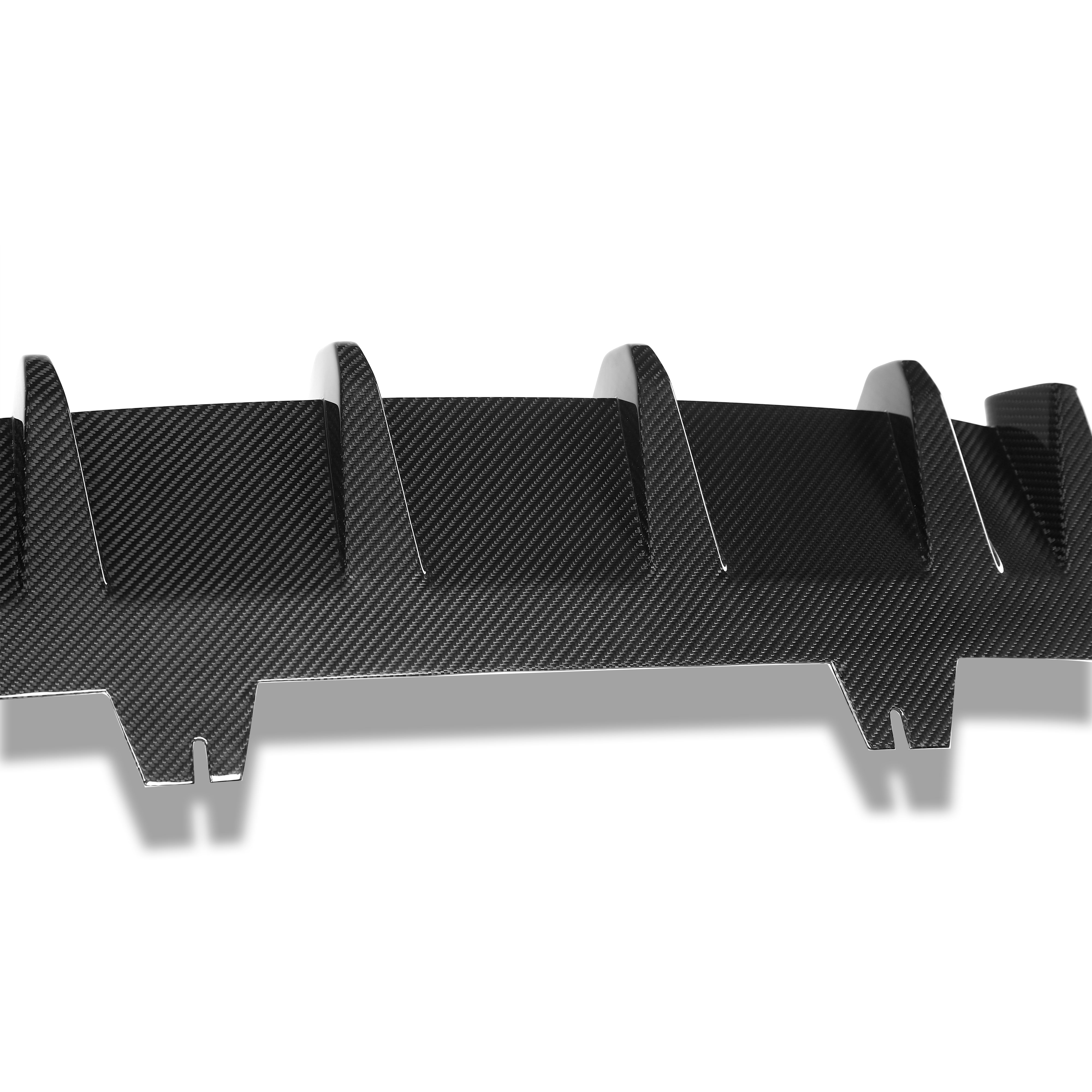 RevoZport Carbon Fiber Rear Diffuser Compatible With Audi RS5 B9.5 Facelift Sportback