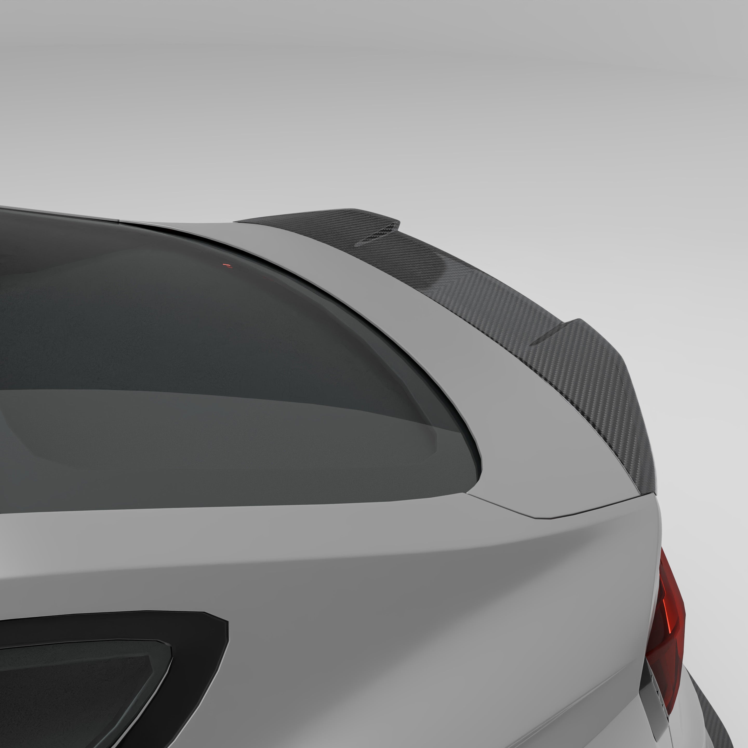 RevoZport Carbon Fiber Spoiler Compatible With Audi RS5 B9.5 Facelift Sportback