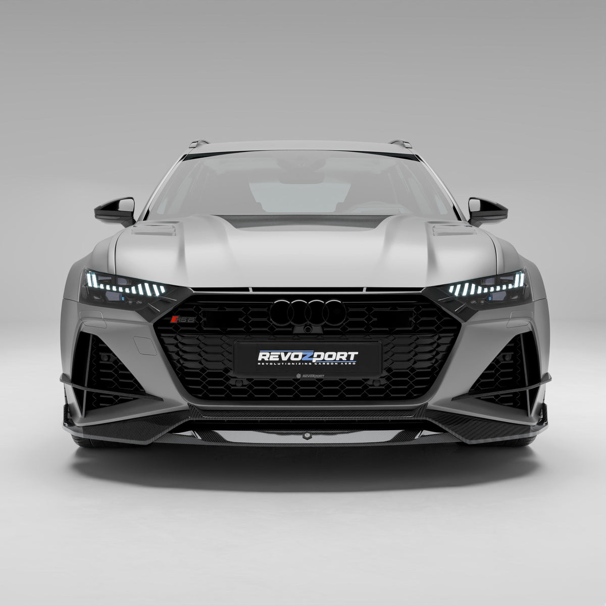 RevoZport Carbon Fiber Bodykit Compatible With Audi RS6 C8 Avant