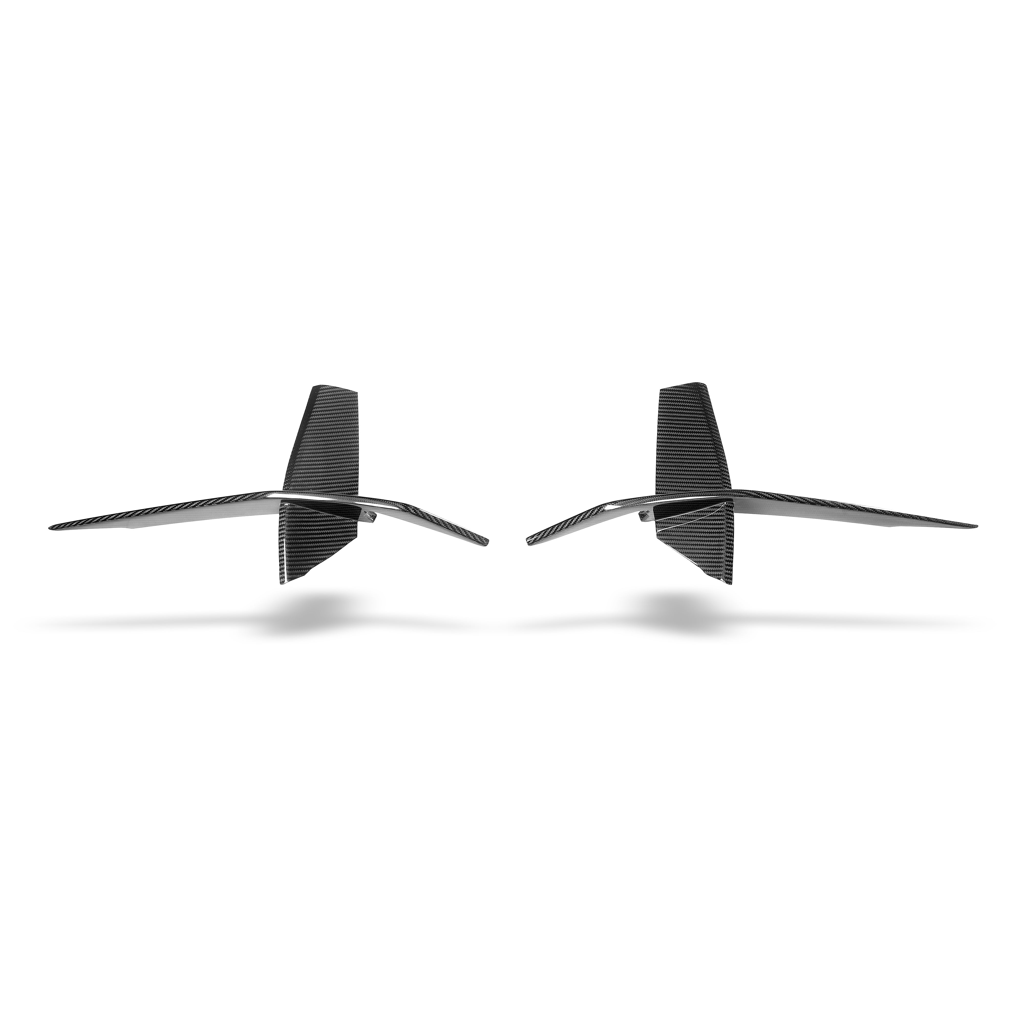 RevoZport Carbon Fiber Canards Compatible With Audi RS6 C8