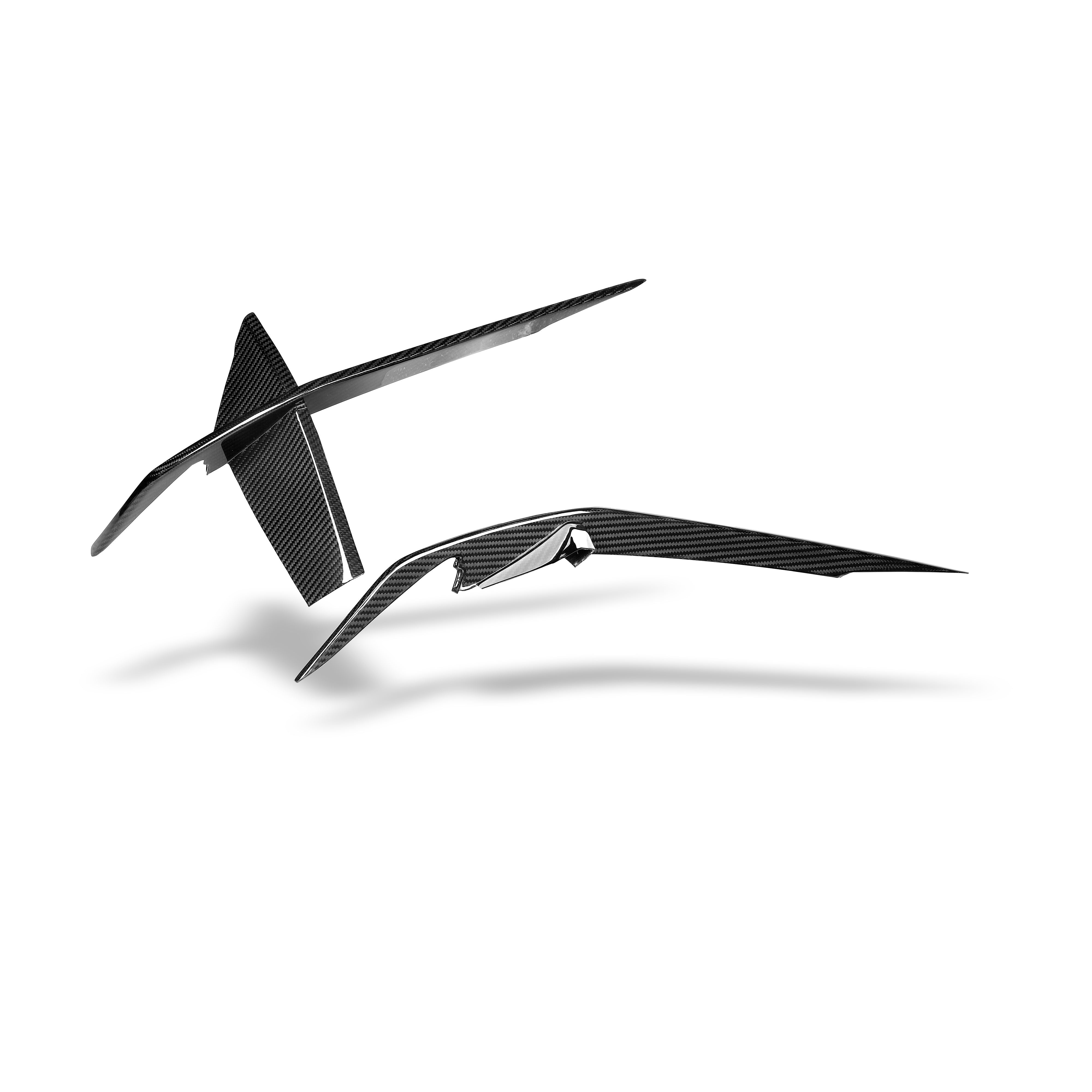 RevoZport Carbon Fiber Canards Compatible With Audi RS6 C8