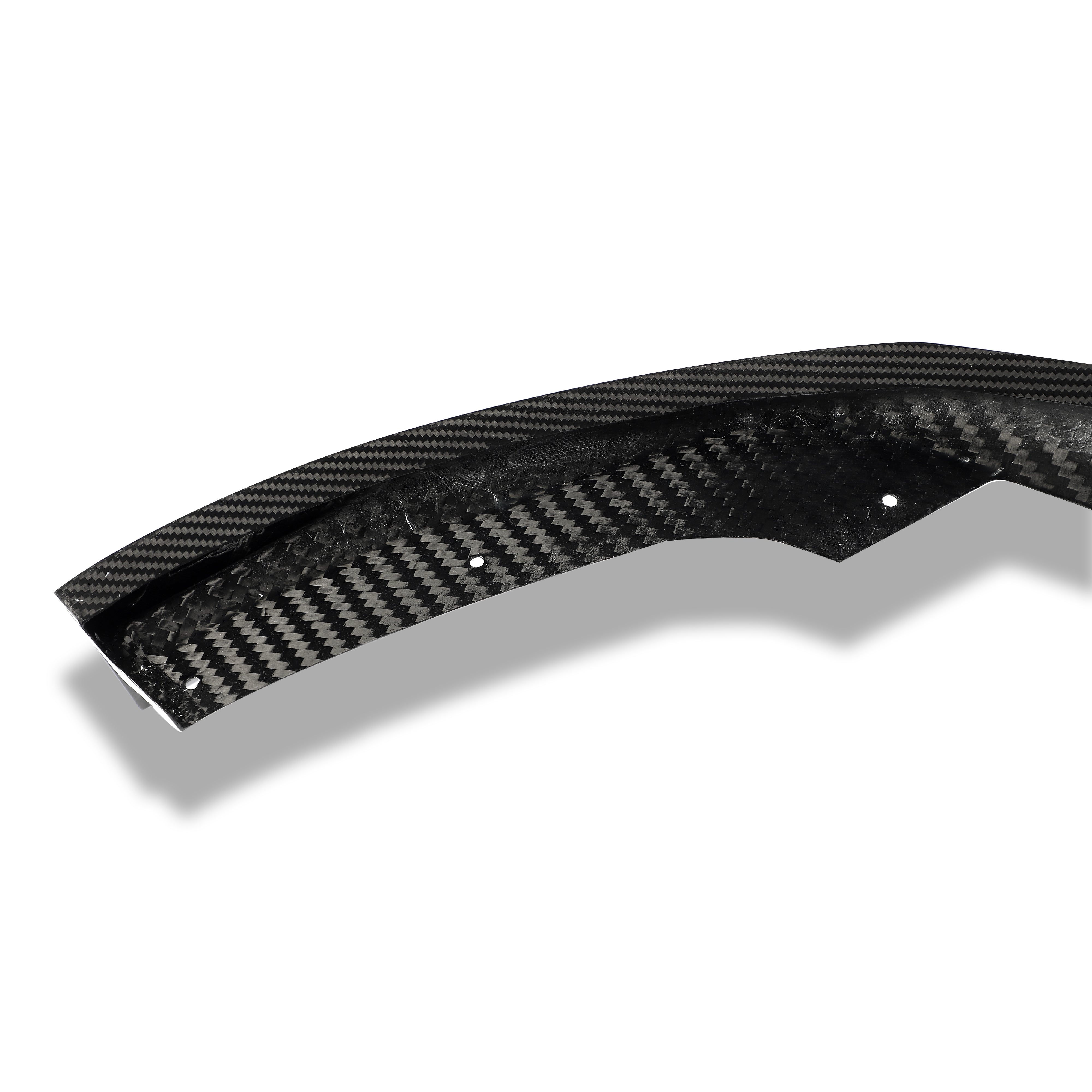 RevoZport Carbon Fiber Front Lip Compatible With Audi RS6 C8