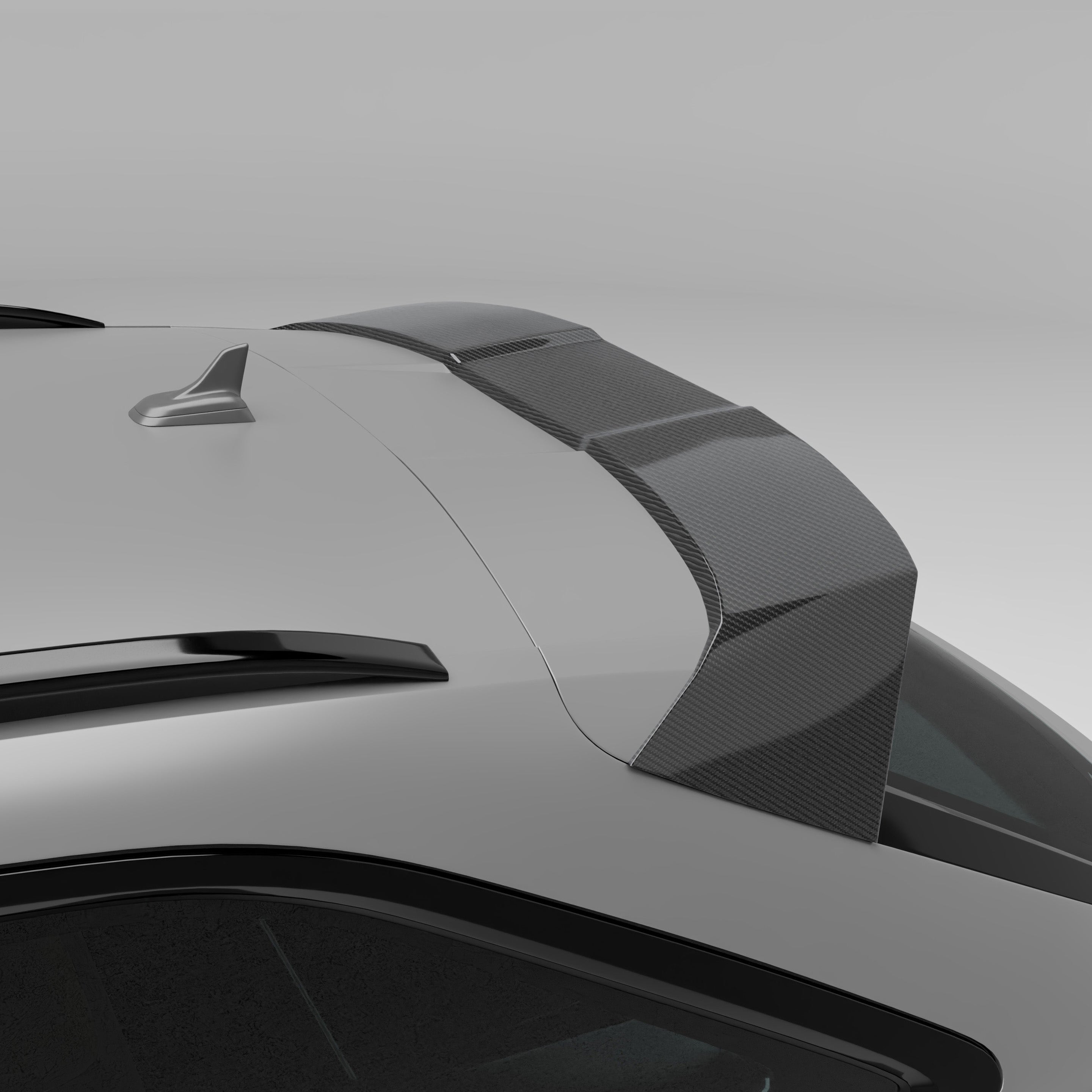 RevoZport Carbon Fiber Roof Spoiler Compatible With Audi RS6 C8