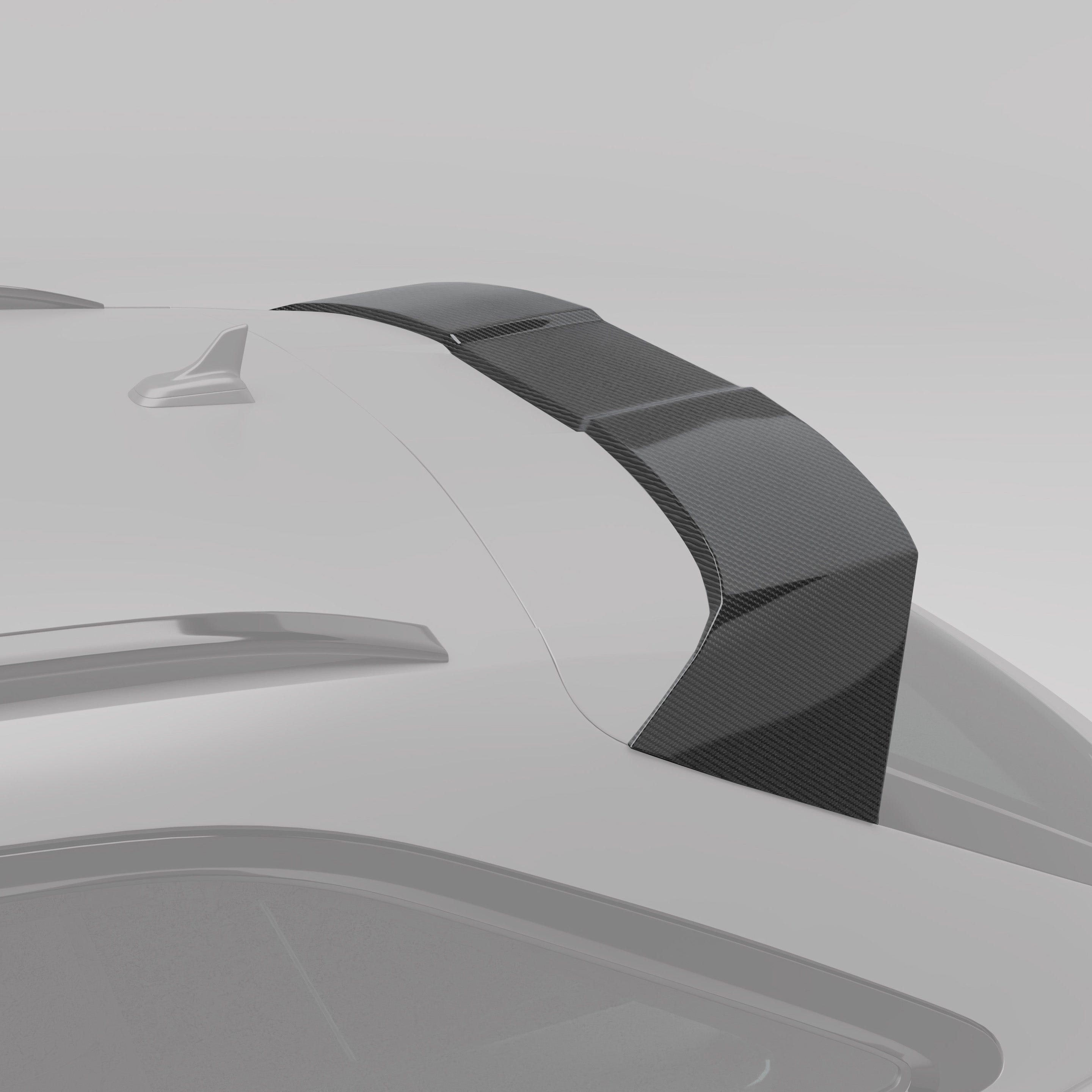 RevoZport Carbon Fiber Roof Spoiler Compatible With Audi RS6 C8