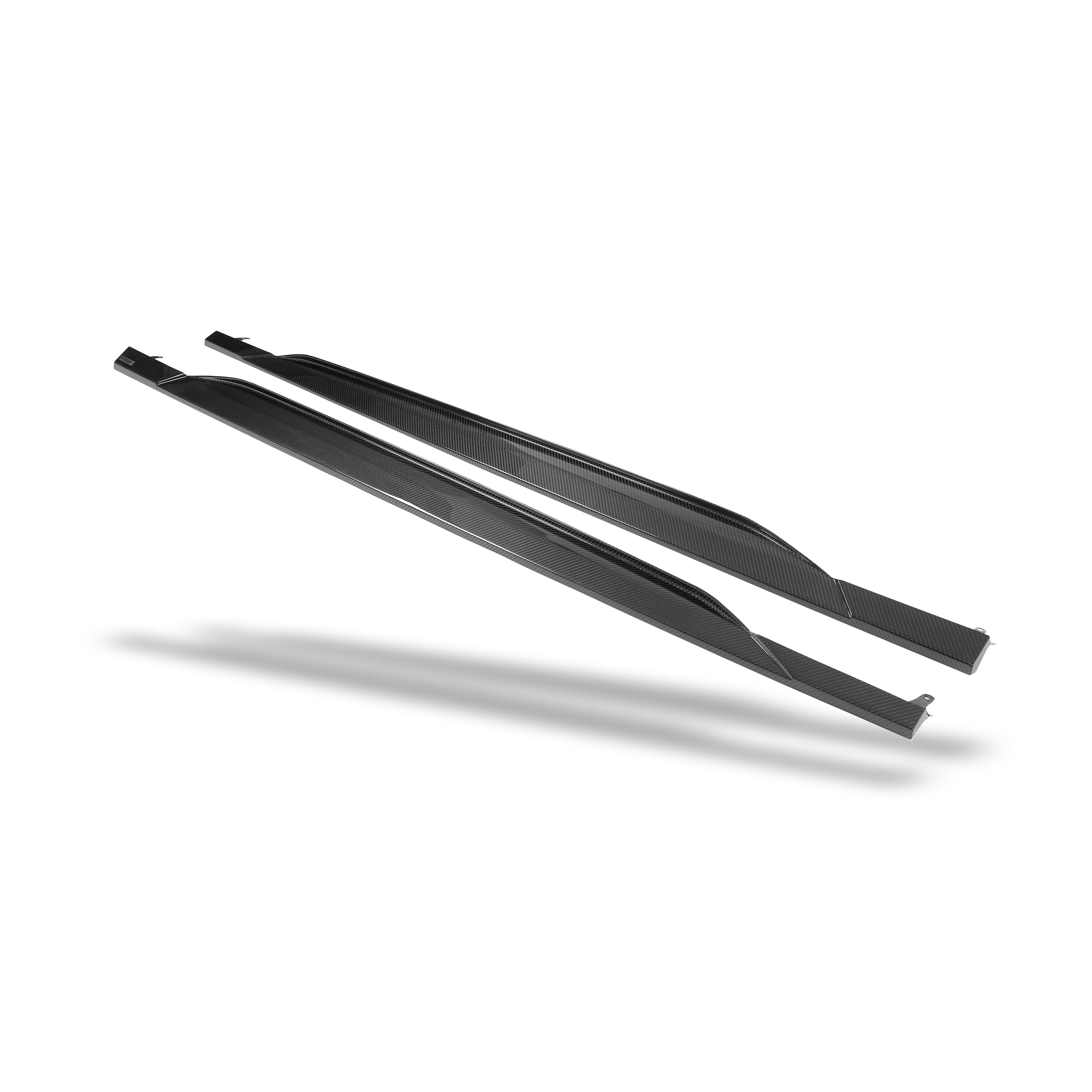 RevoZport Carbon Fiber Side Skirts Compatible With Audi RS6 C8