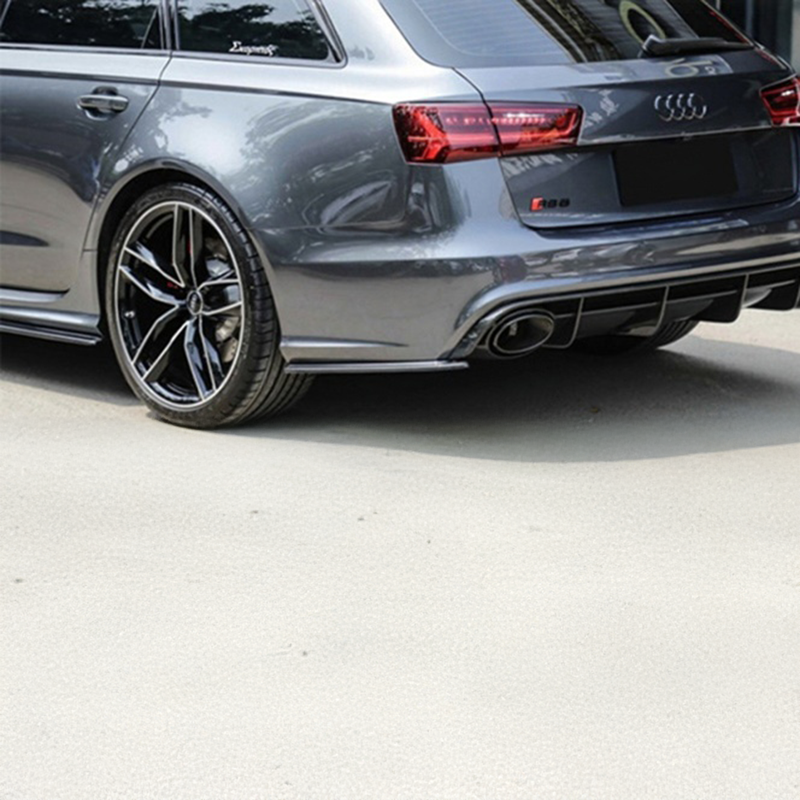 M Carbon Fiber Rear Bumper Canards Compatible With Audi RS6 (C7/C7.5)