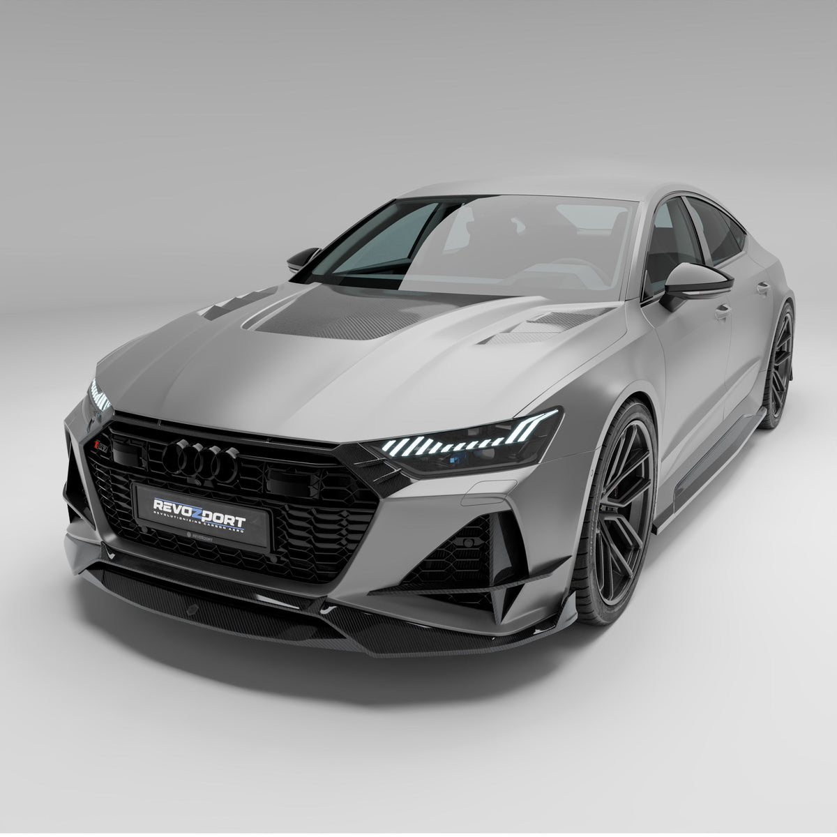 RevoZport Carbon Fiber Bodykit Compatible With Audi RS7 C8 Sportback
