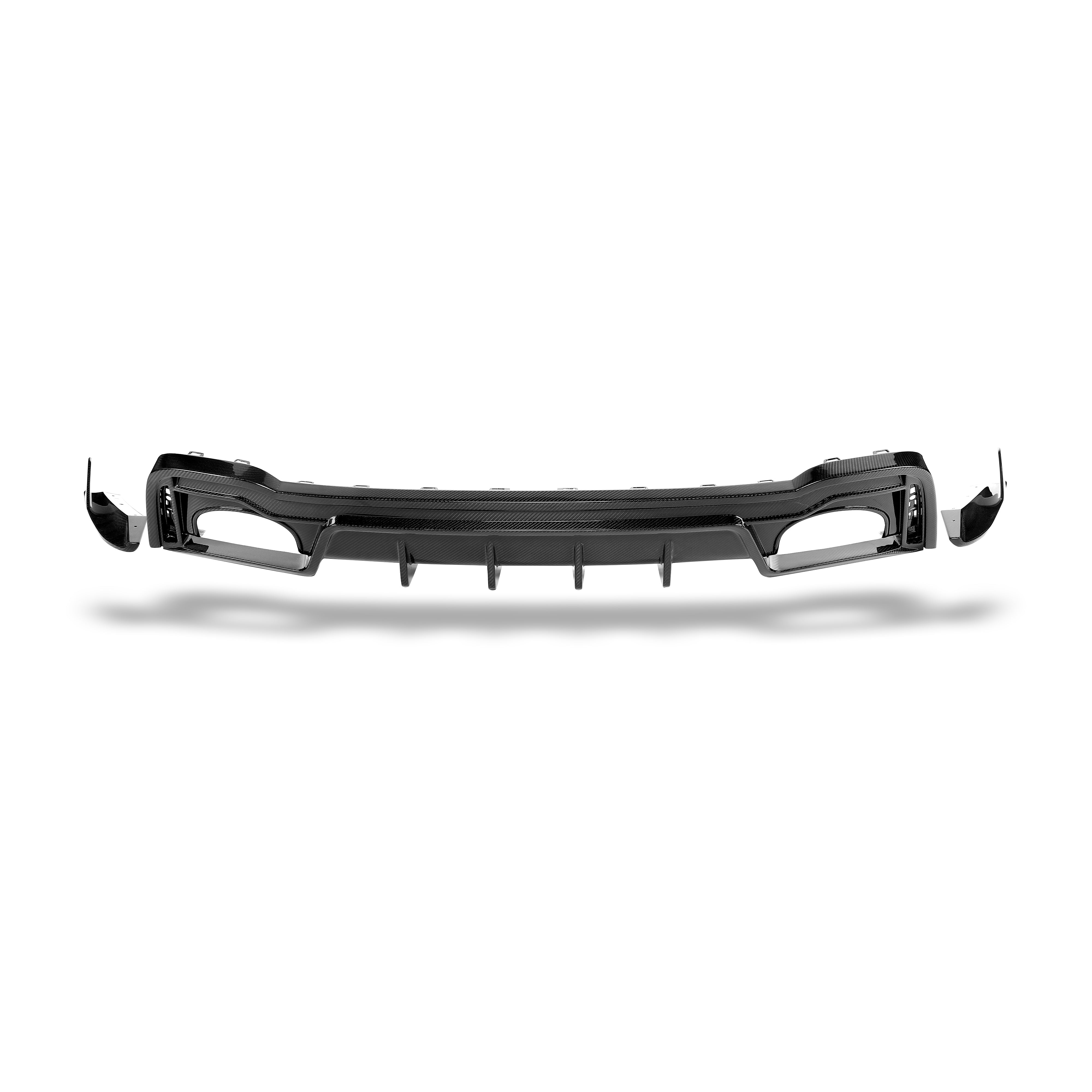 RevoZport Carbon Fiber Rear Diffuser Compatible With Audi RS7 C8