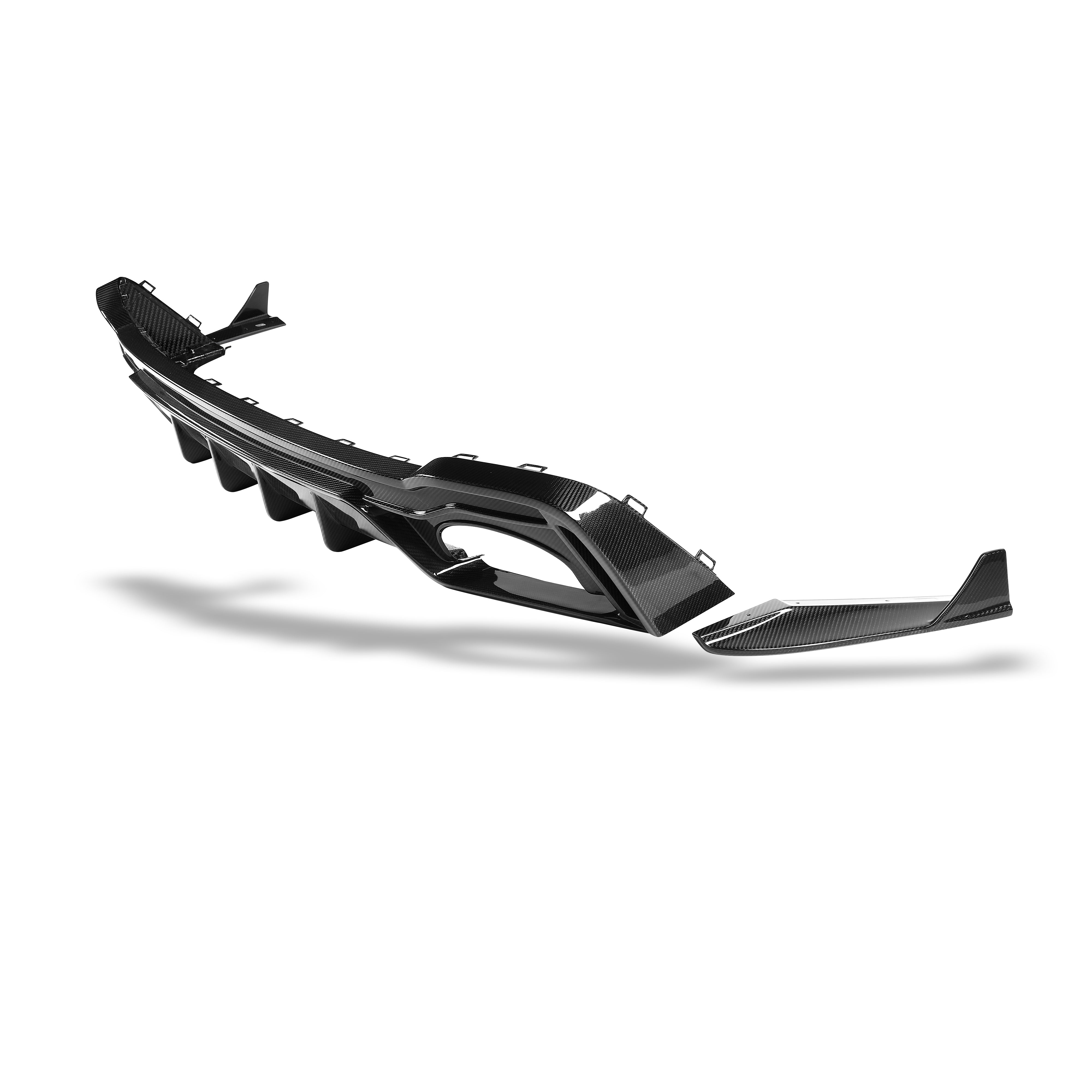 RevoZport Carbon Fiber Rear Diffuser Compatible With Audi RS7 C8