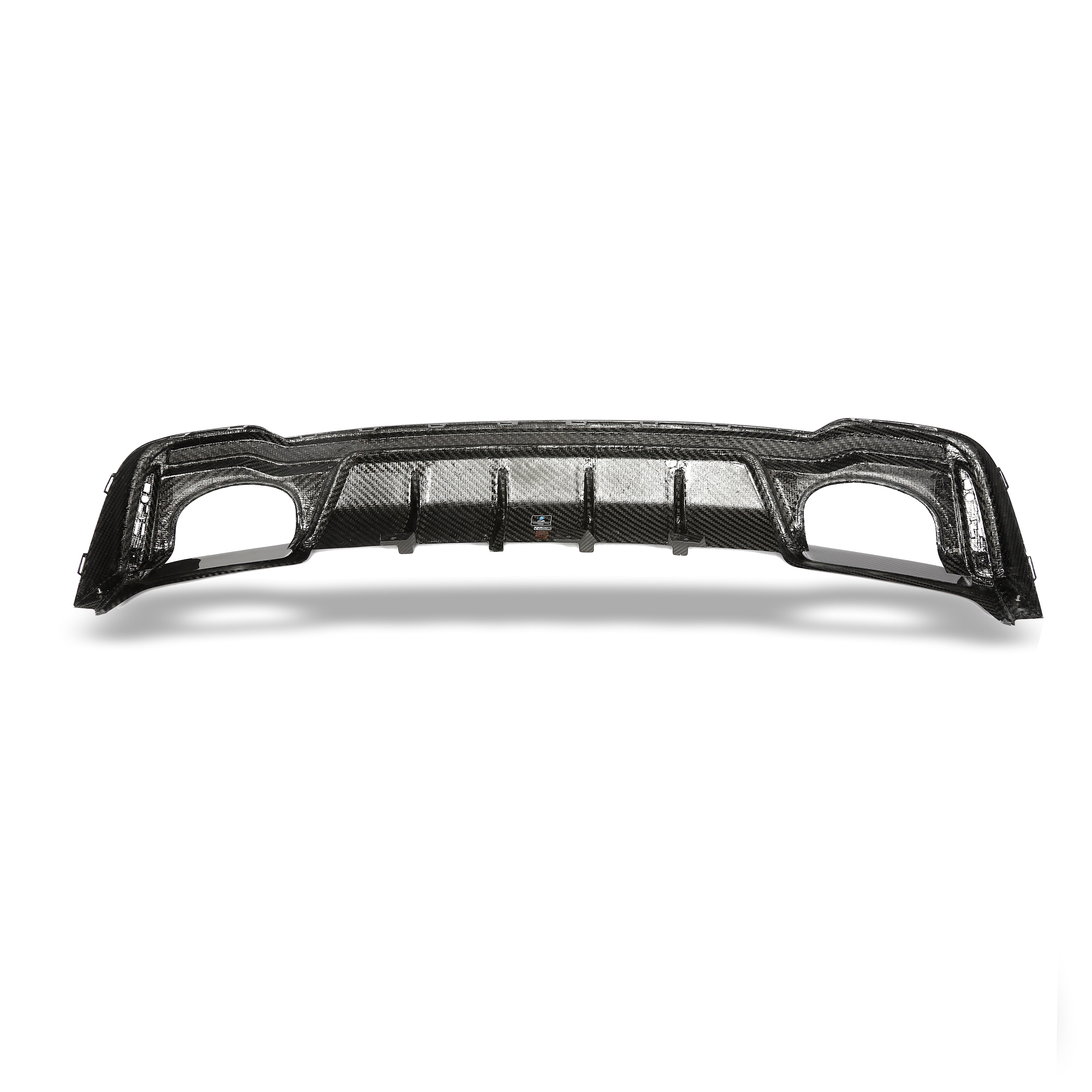 RevoZport Carbon Fiber Rear Diffuser Compatible With Audi RS7 C8