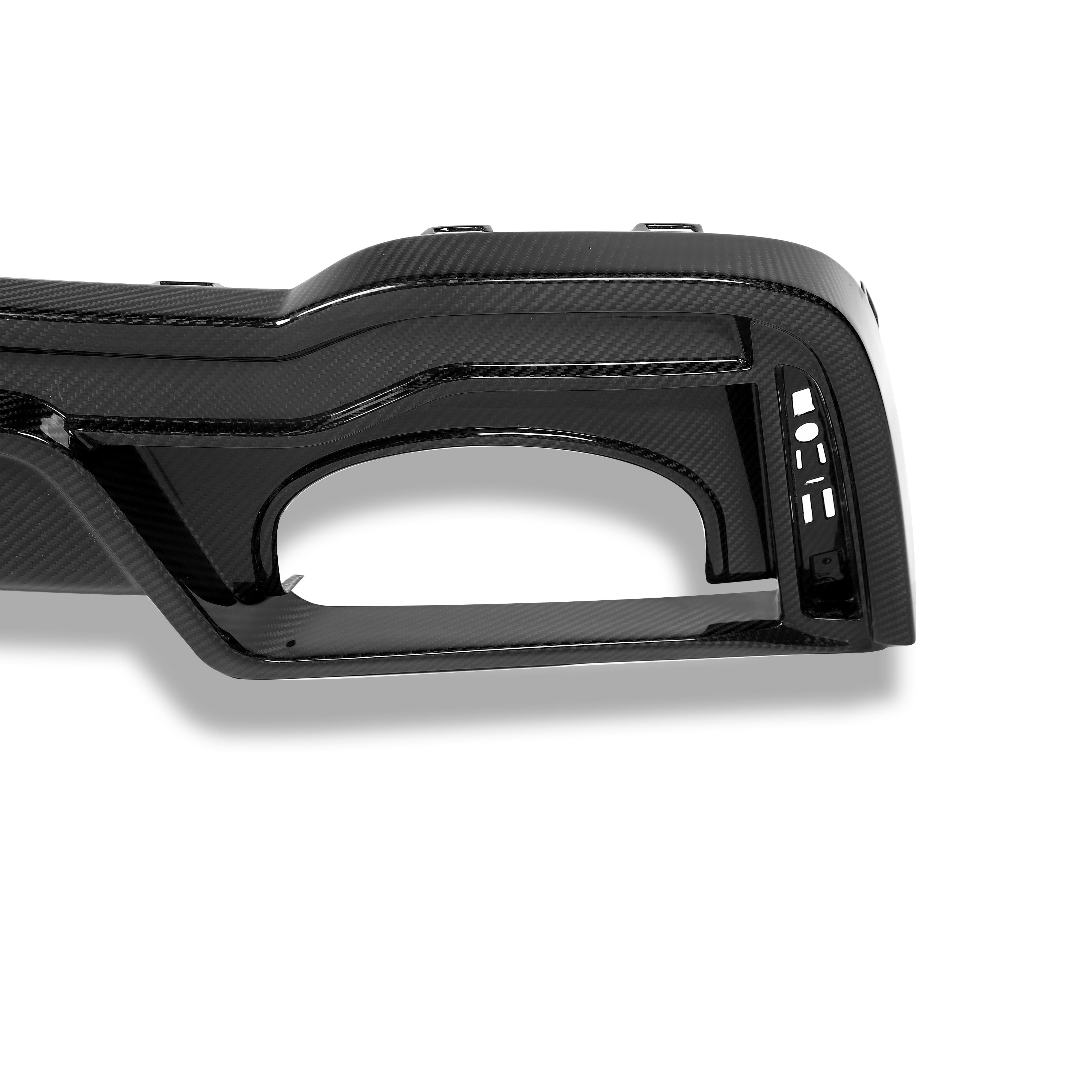 RevoZport Carbon Fiber Rear Diffuser Compatible With Audi RS7 C8