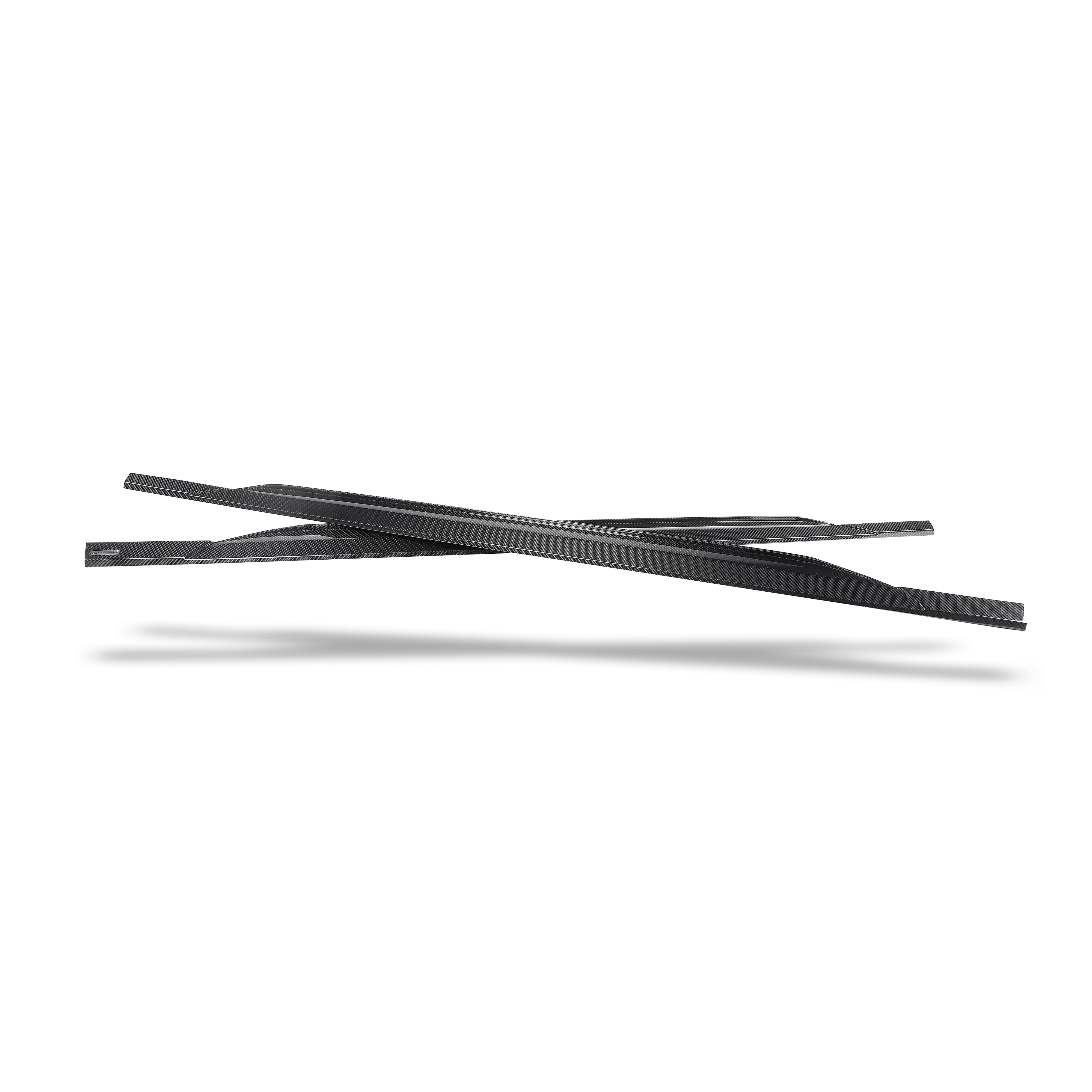 RevoZport Carbon Fiber Side Skirts Compatible With Audi RS7 C8