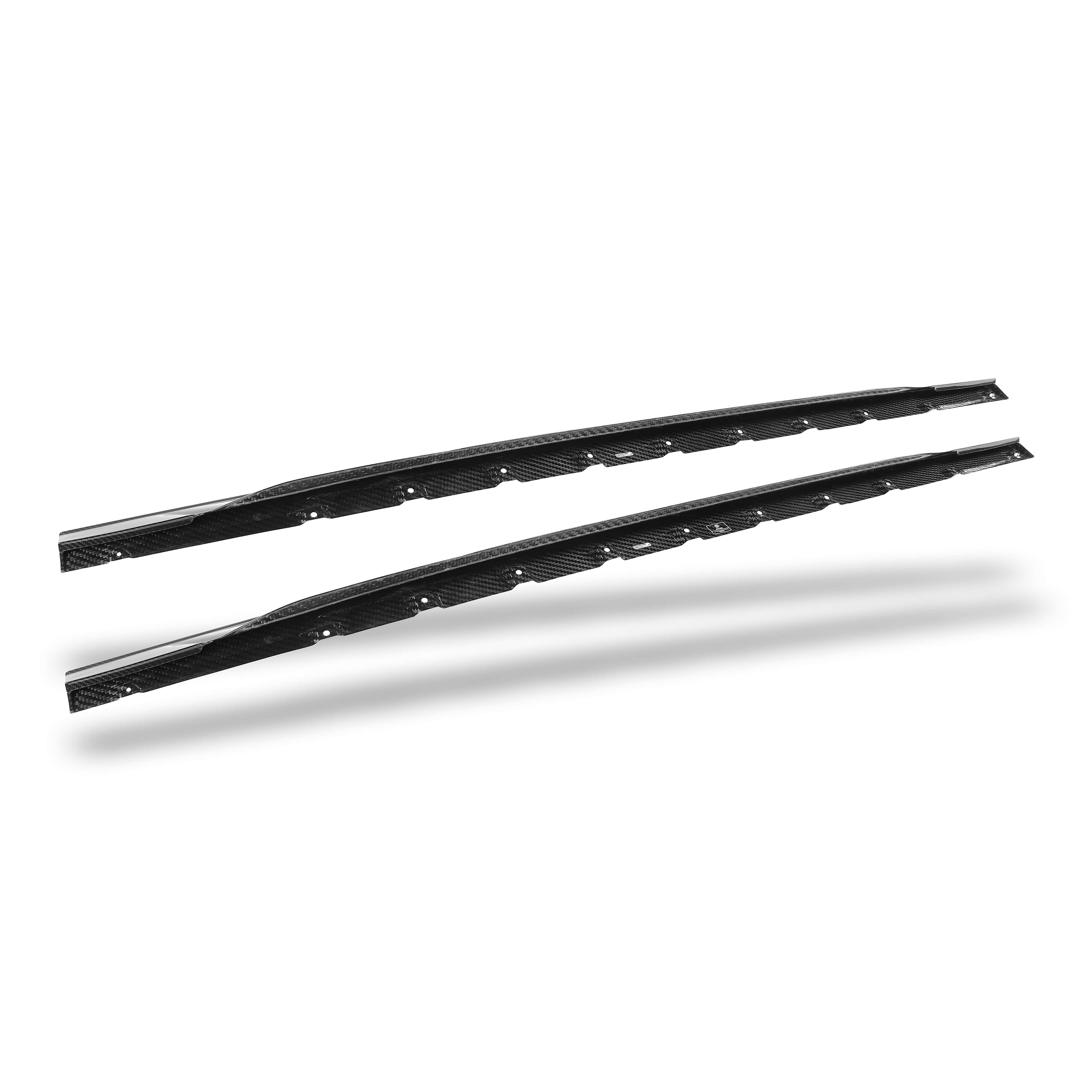 RevoZport Carbon Fiber Side Skirts Compatible With Audi RS5 B9.5 Coupe