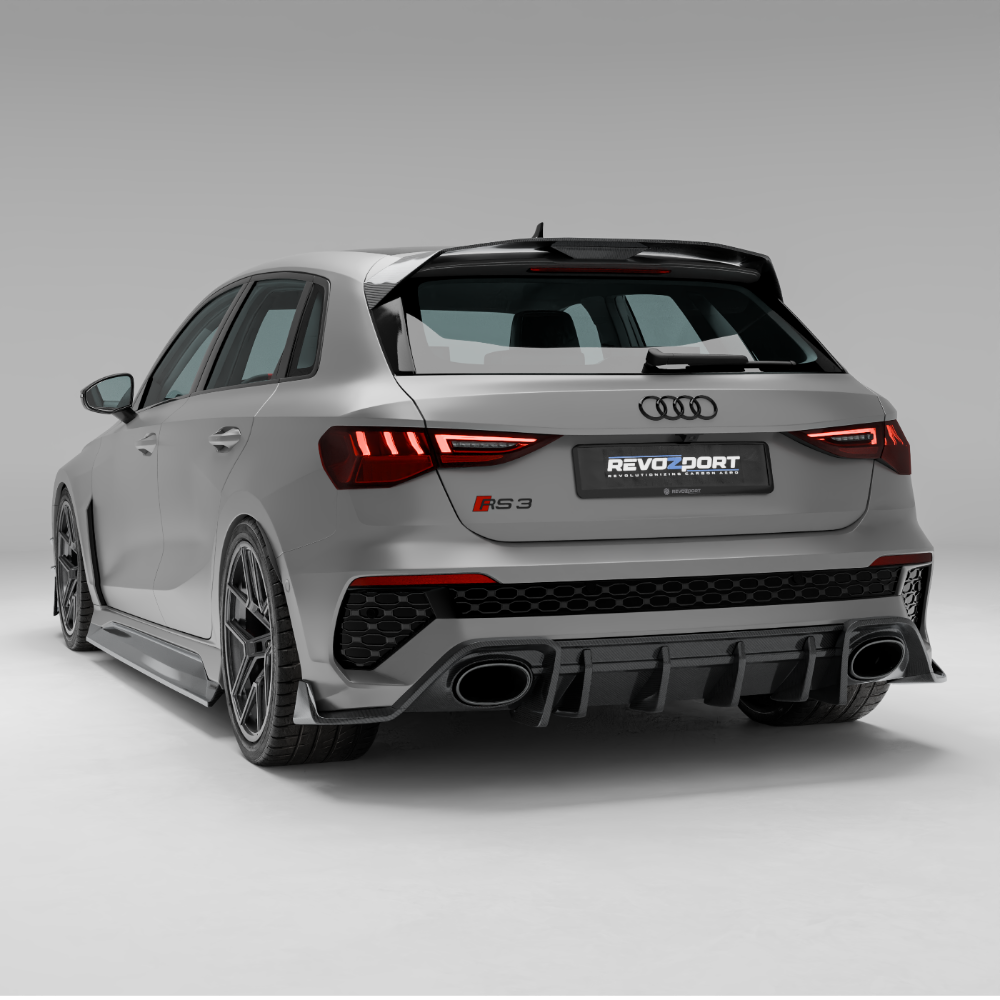 RevoZport Carbon Fiber Bodykit Compatible With Audi RS3 8Y Sportback