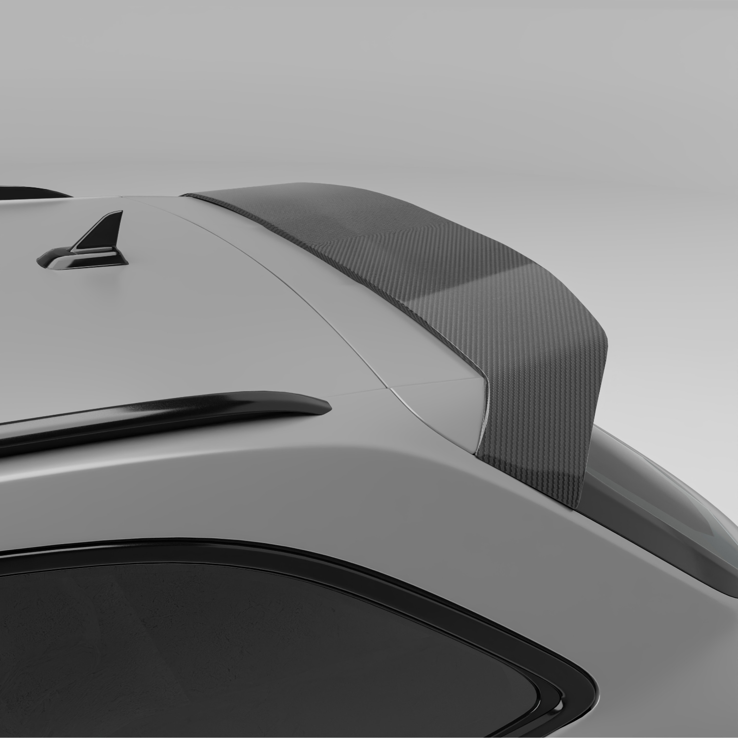 RevoZport Carbon Fiber Roof Spoiler Compatible With Audi RS4 B9.5 Facelift