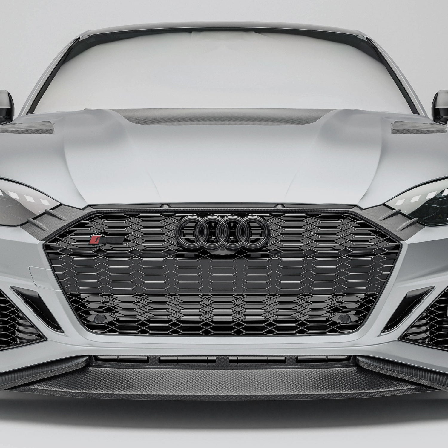 RevoZport Carbon Fiber Grille Compatible With Audi RS5 B9.5 Coupe