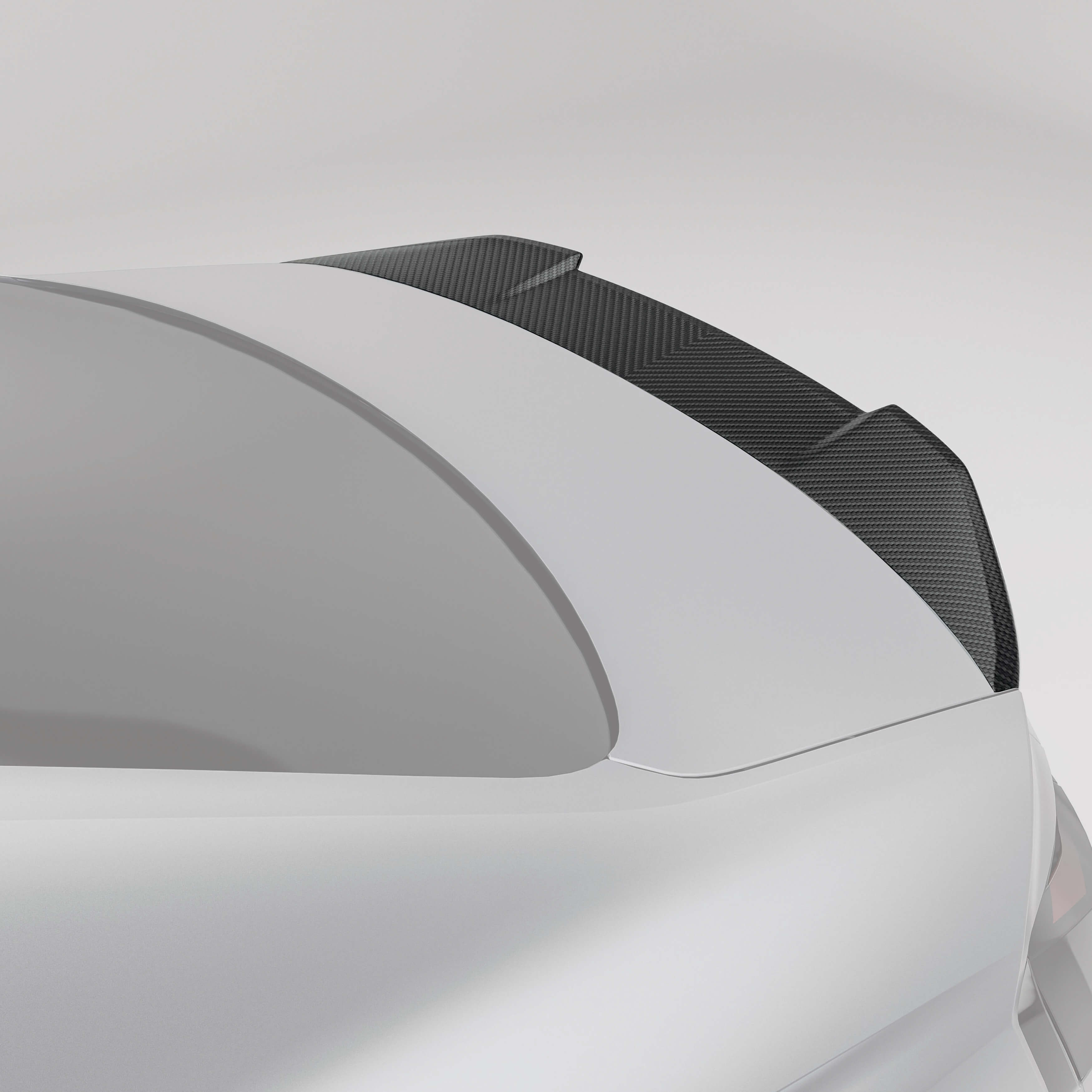 RevoZport Carbon Fiber Rear Spoiler Compatible With Audi RS5 B9.5 Coupe