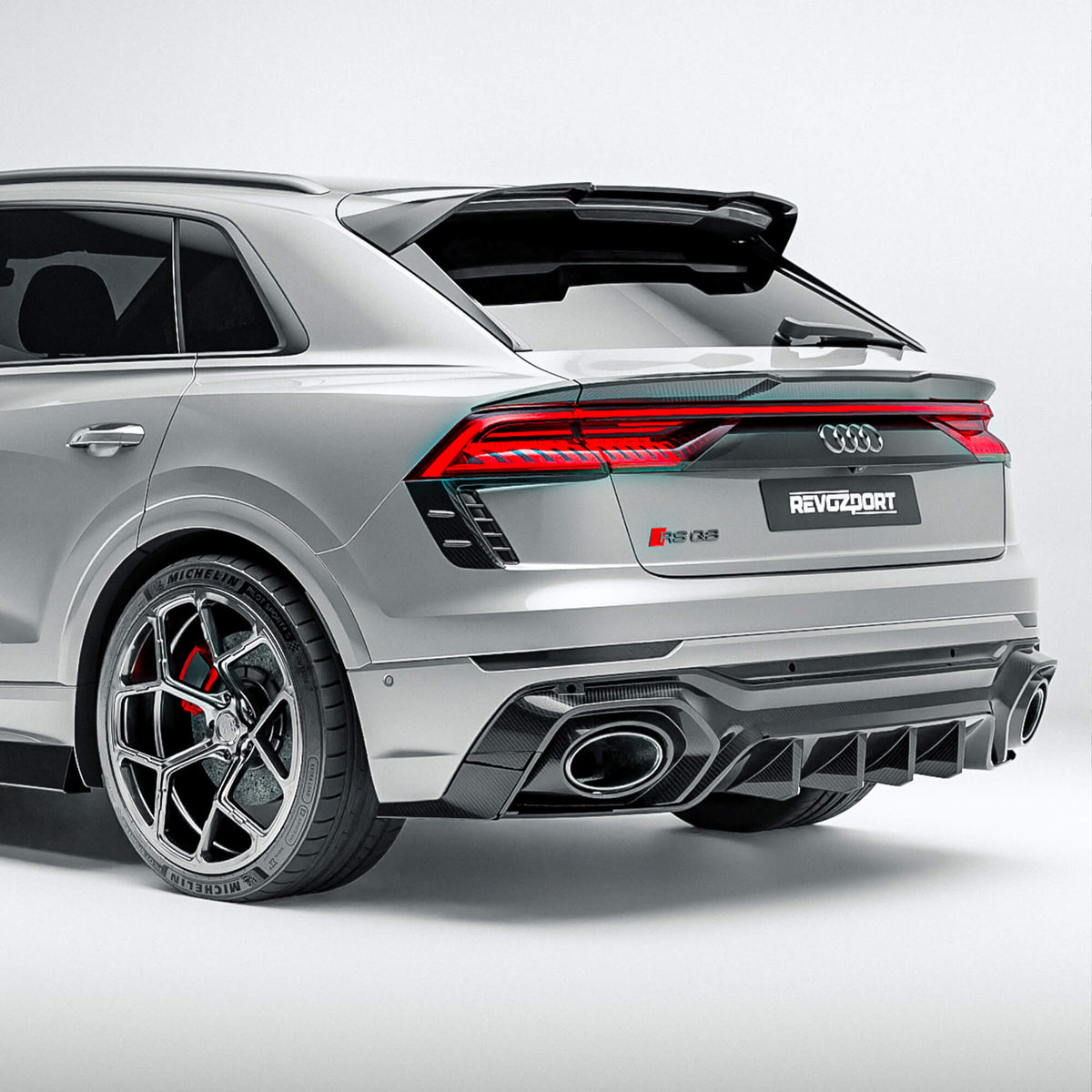 RevoZport Carbon Fiber Full Body Kit Compatible With Audi RSQ8 Pre-LCI