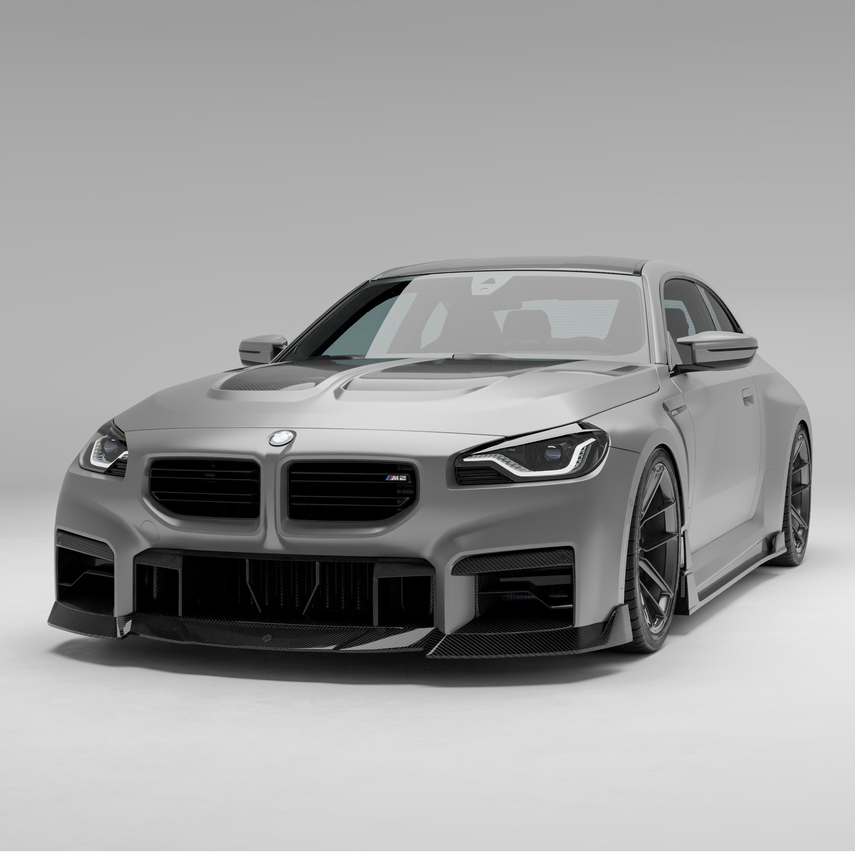 RevoZport Carbon Fiber Front Grill Compatible With BMW M2 G87
