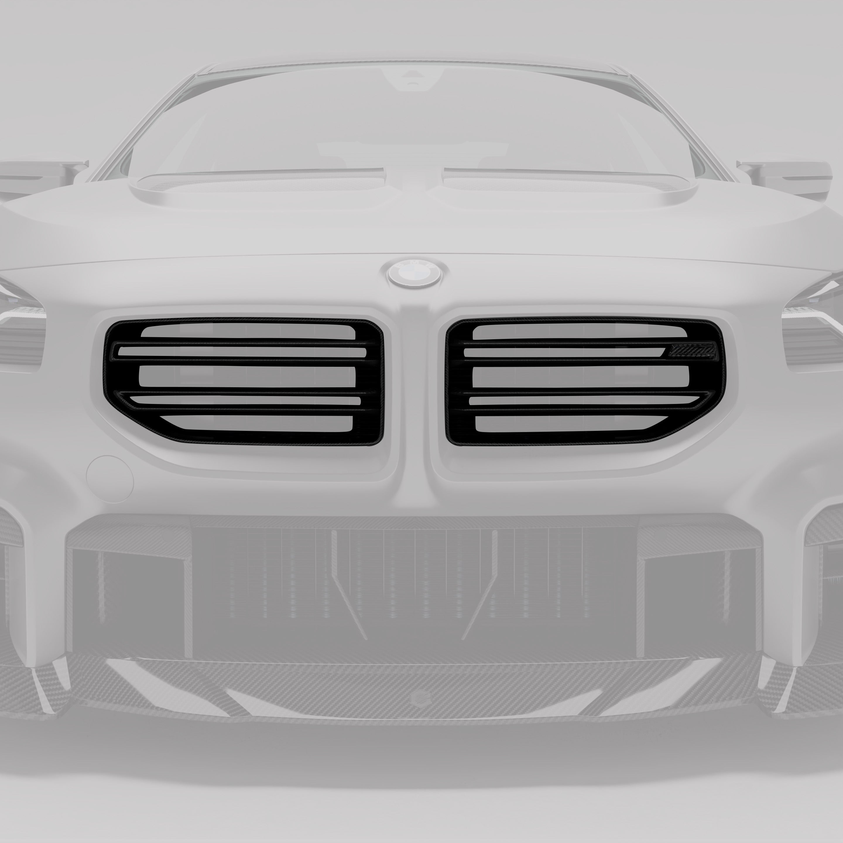 RevoZport Carbon Fiber Front Grill Compatible With BMW M2 G87