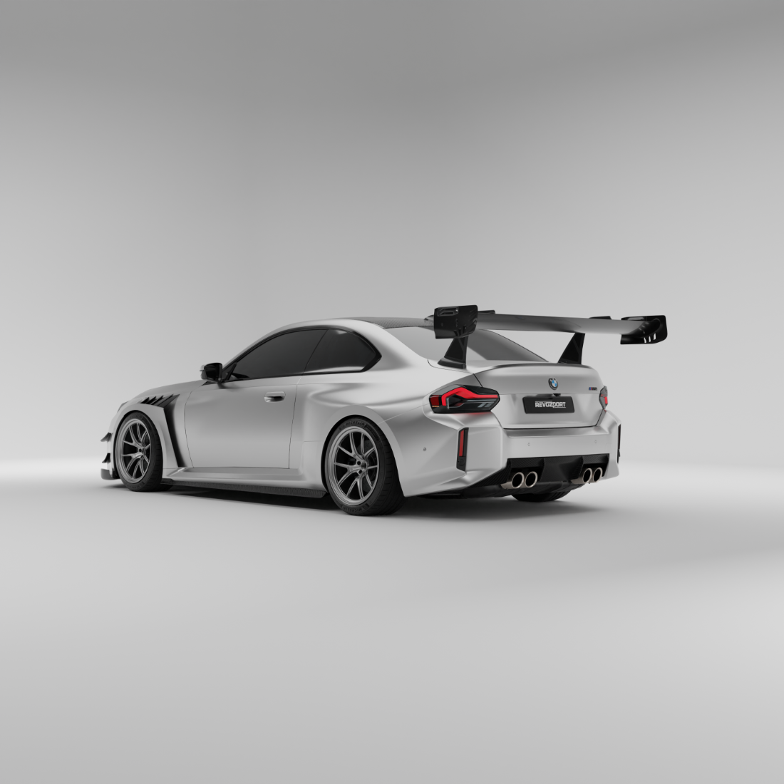 RevoZport Carbon Fiber OEM Replacement Diffuser Compatible With BMW M2 G87