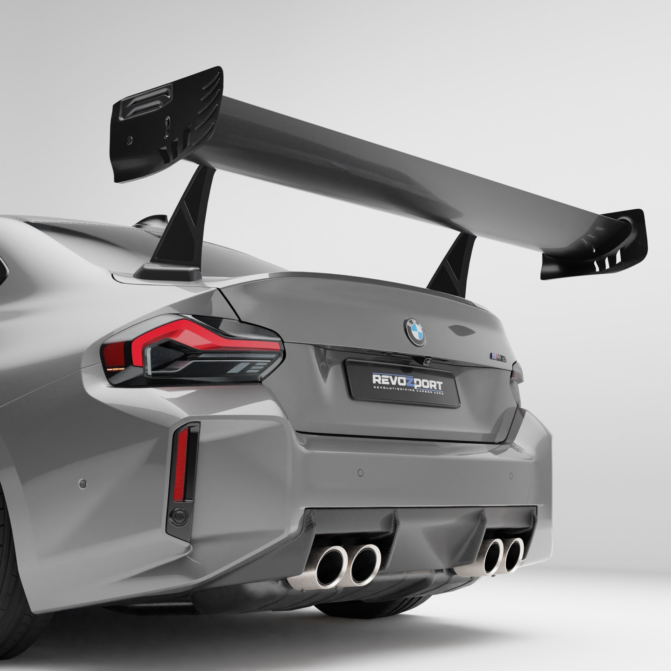 RevoZport Carbon Fiber OEM Replacement Diffuser Compatible With BMW M2 G87