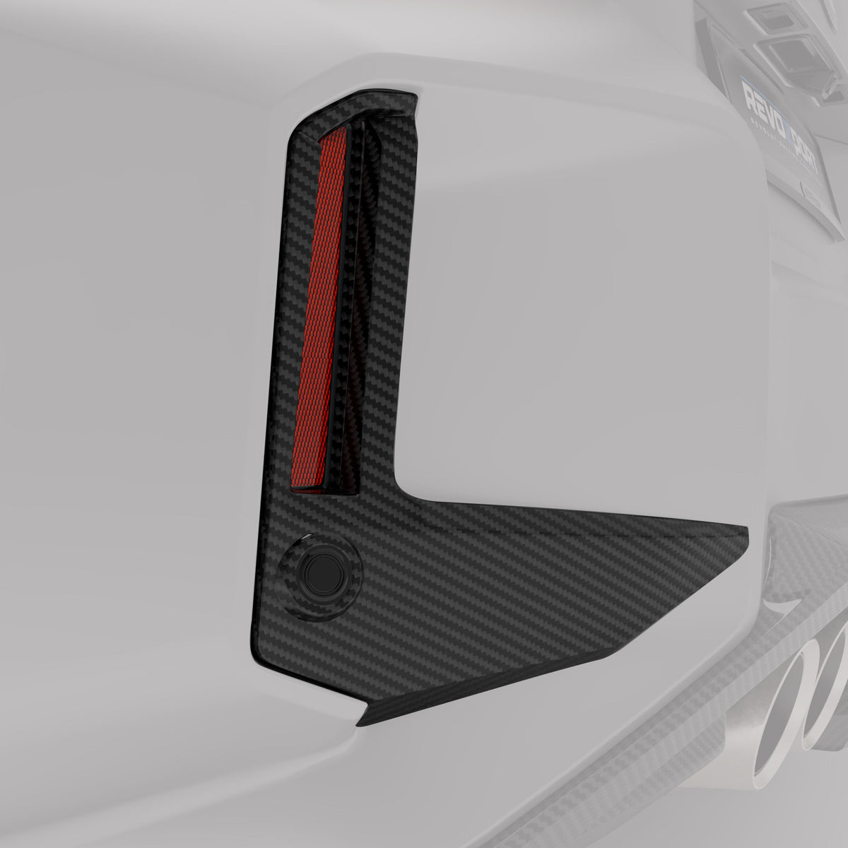 RevoZport Carbon Fiber Rear Canards Compatible With BMW M2 G87
