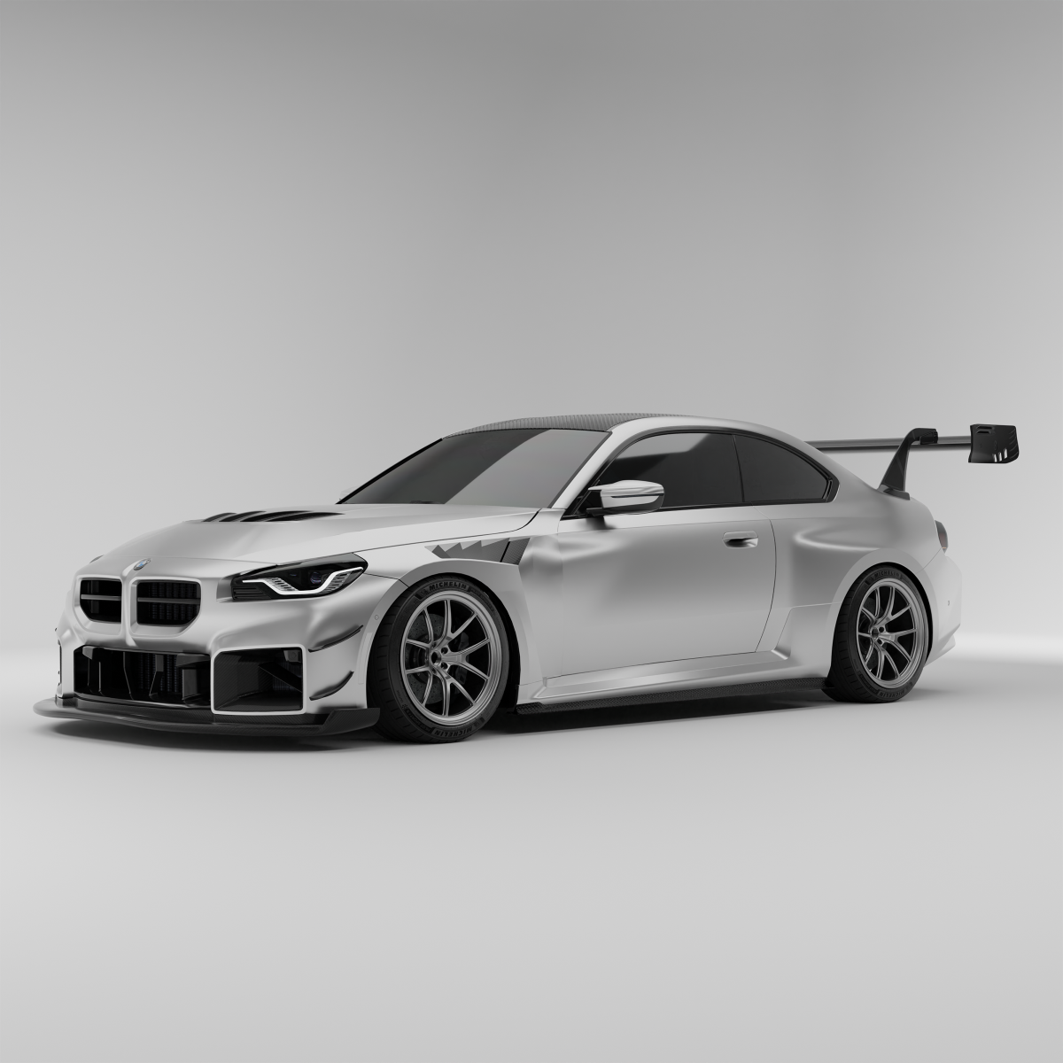 RevoZport Carbon Fiber Aero Splitter & Air Dam Compatible With BMW M2 G87
