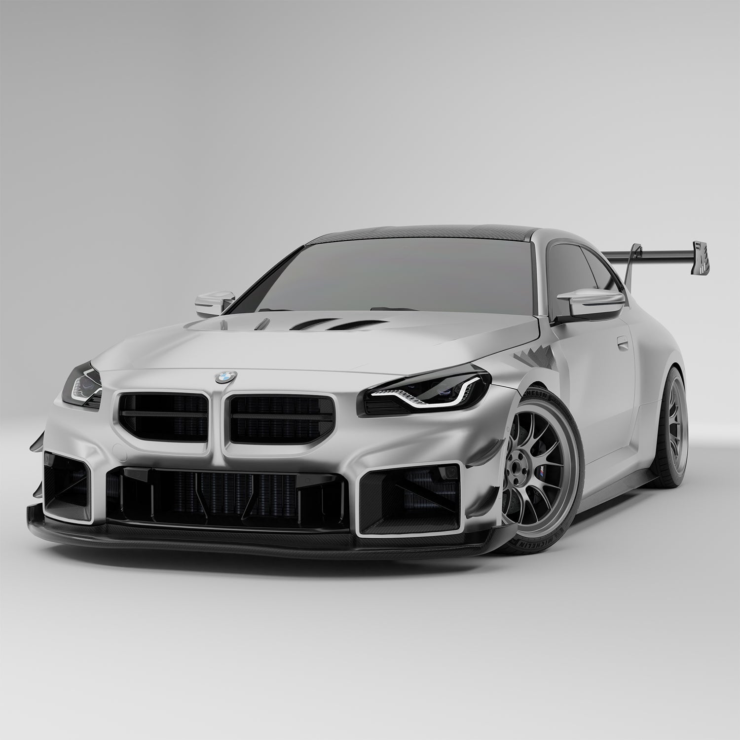 RevoZport Carbon Fiber Aero Splitter & Air Dam Compatible With BMW M2 G87