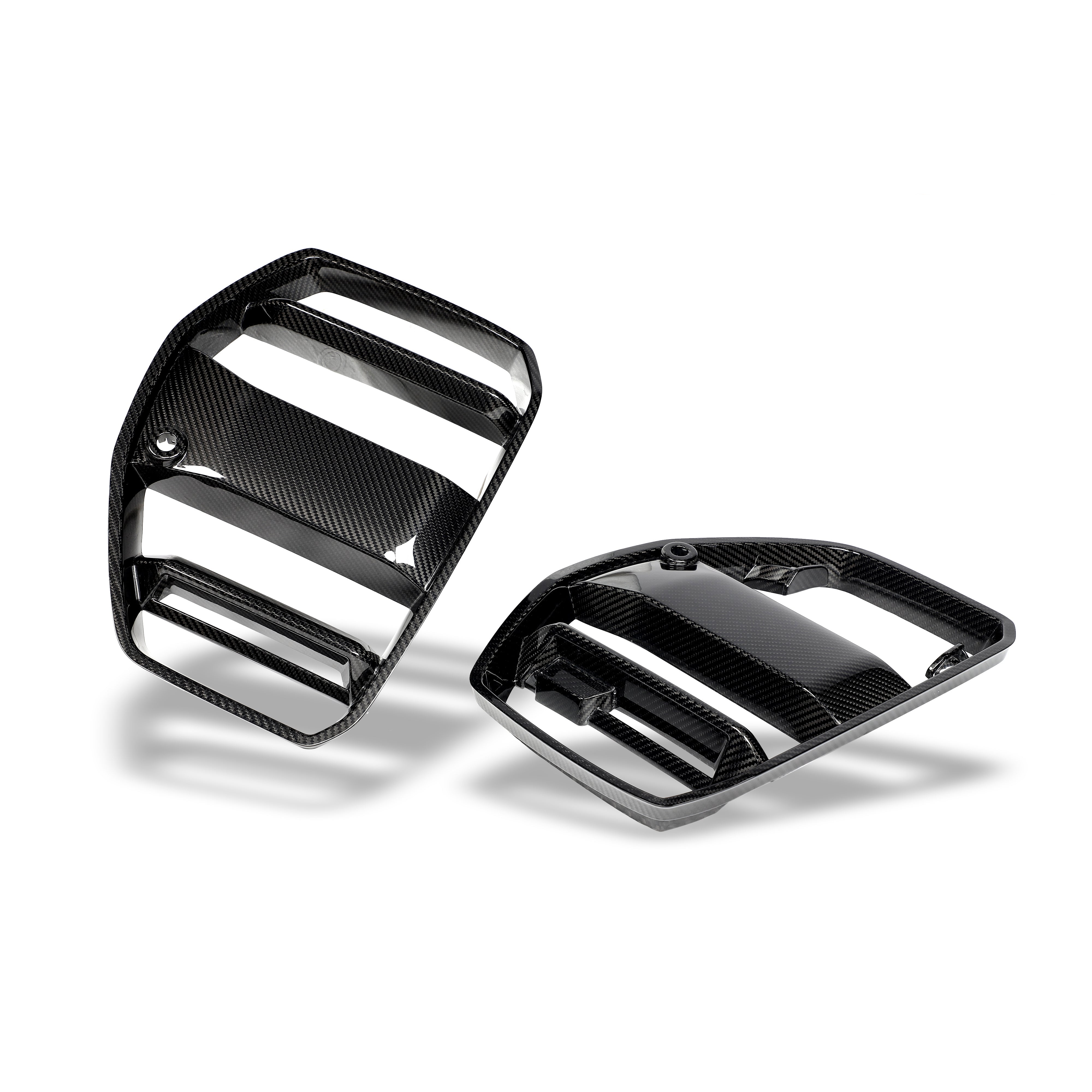 RevoZport Carbon Fiber Front Grill (with ACC) Compatible With BMW M3 G80