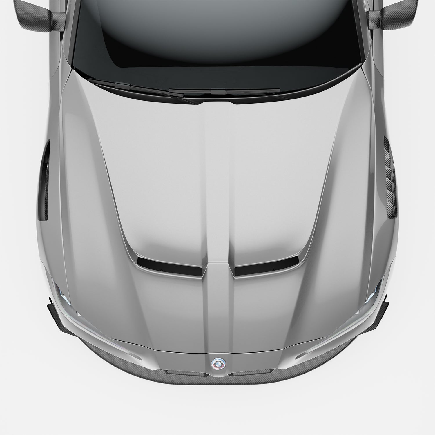 RevoZport Carbon Fiber Race Car Hood Compatible With BMW M3 G80