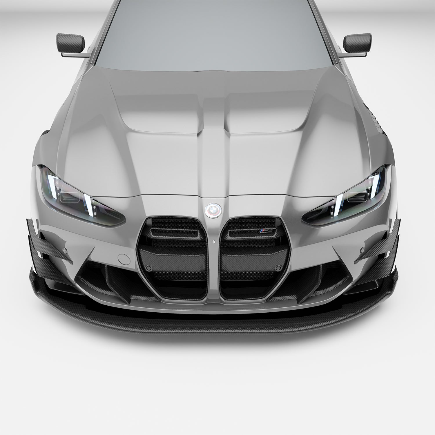 RevoZport Carbon Fiber Race Car Hood Compatible With BMW M3 G80