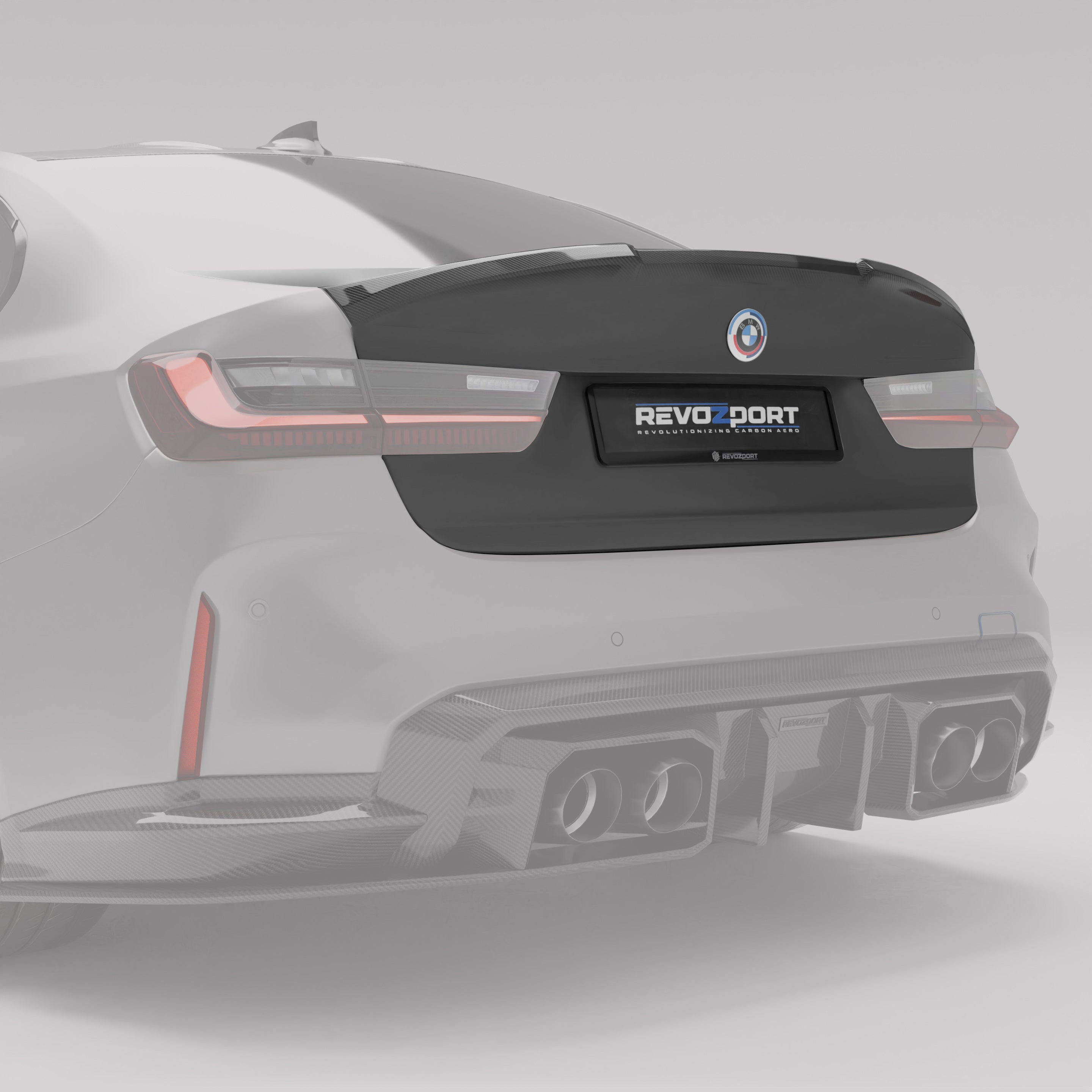 RevoZport Carbon Fiber Rear Trunk Compatible With BMW M3 G80