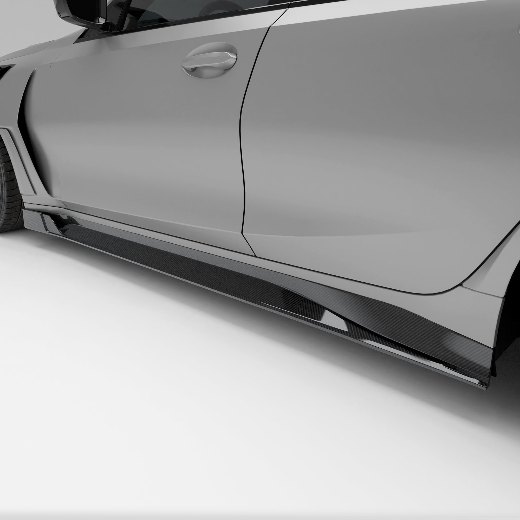 RevoZport Carbon Fiber Side Skirts Compatible With BMW M3 G80