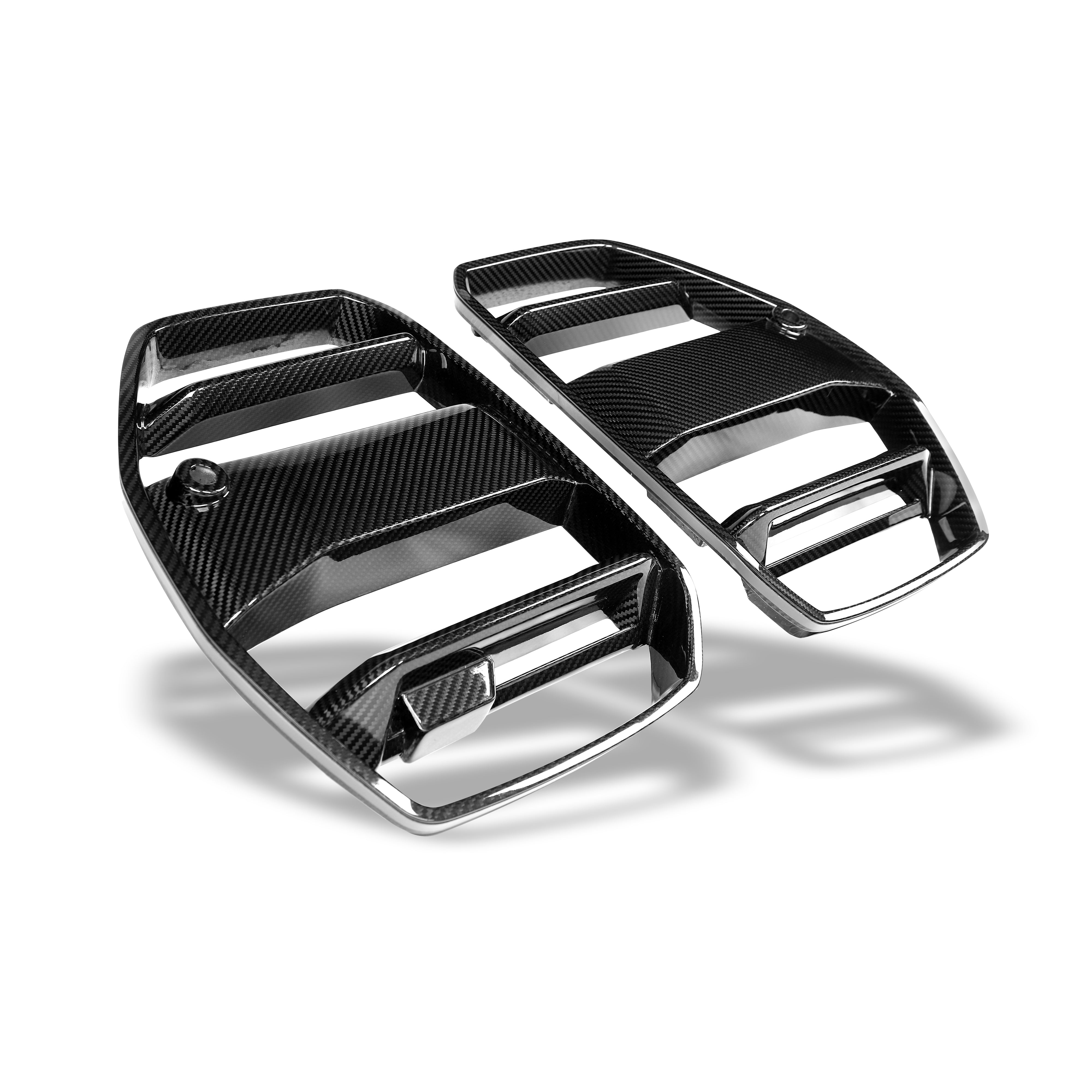 RevoZport Carbon Fiber Front Grill ( without ACC) Compatible With BMW M3 G81